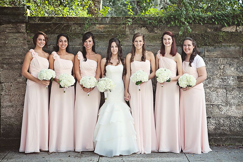 david's bridal blush bridesmaid