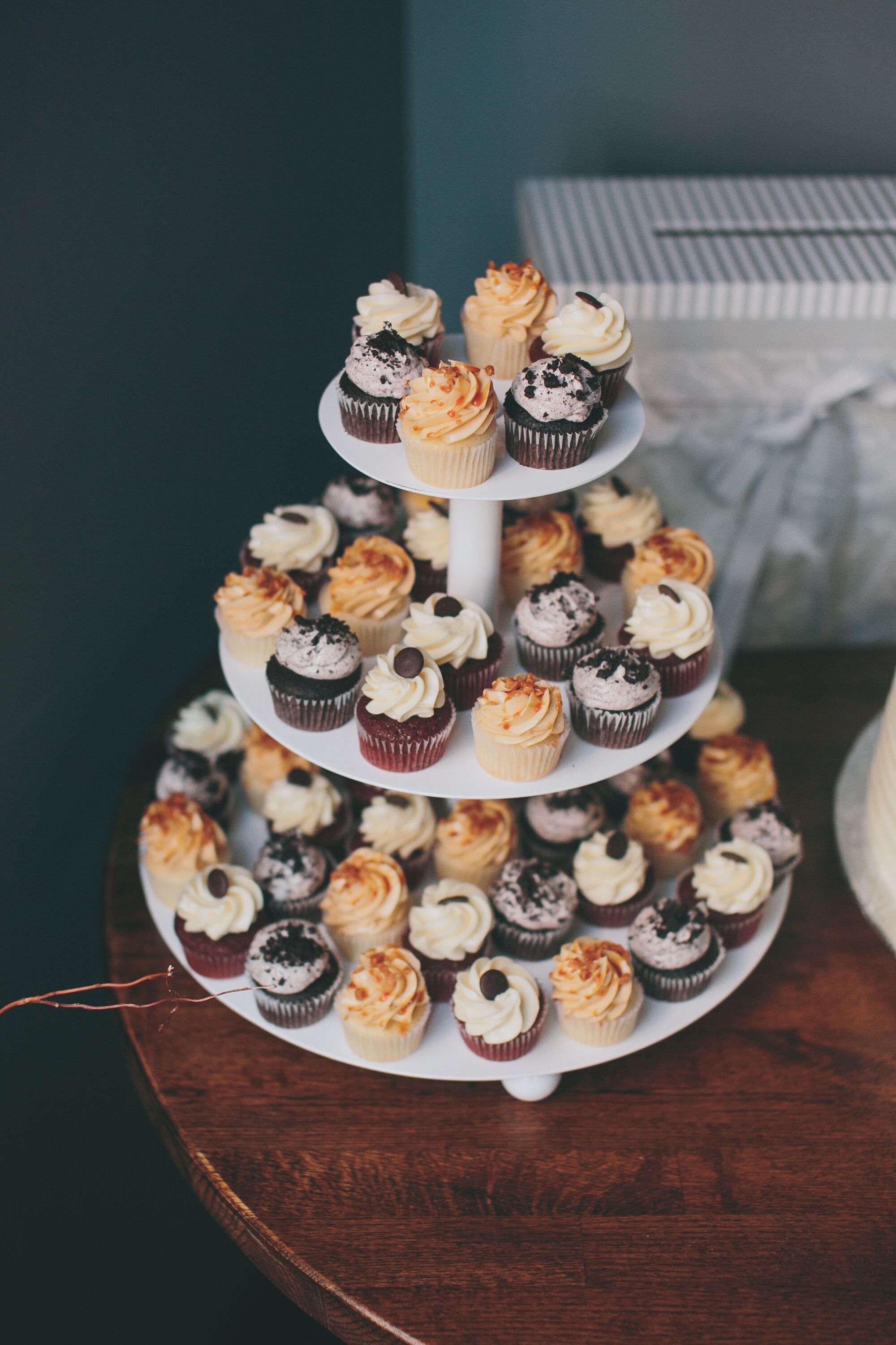 Delicious Mini Cupcake Dessert Tower