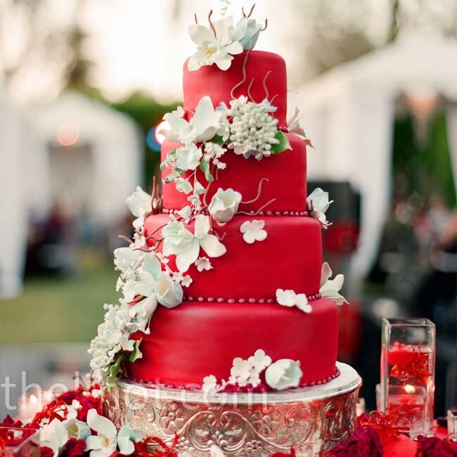 Red Wedding Cake