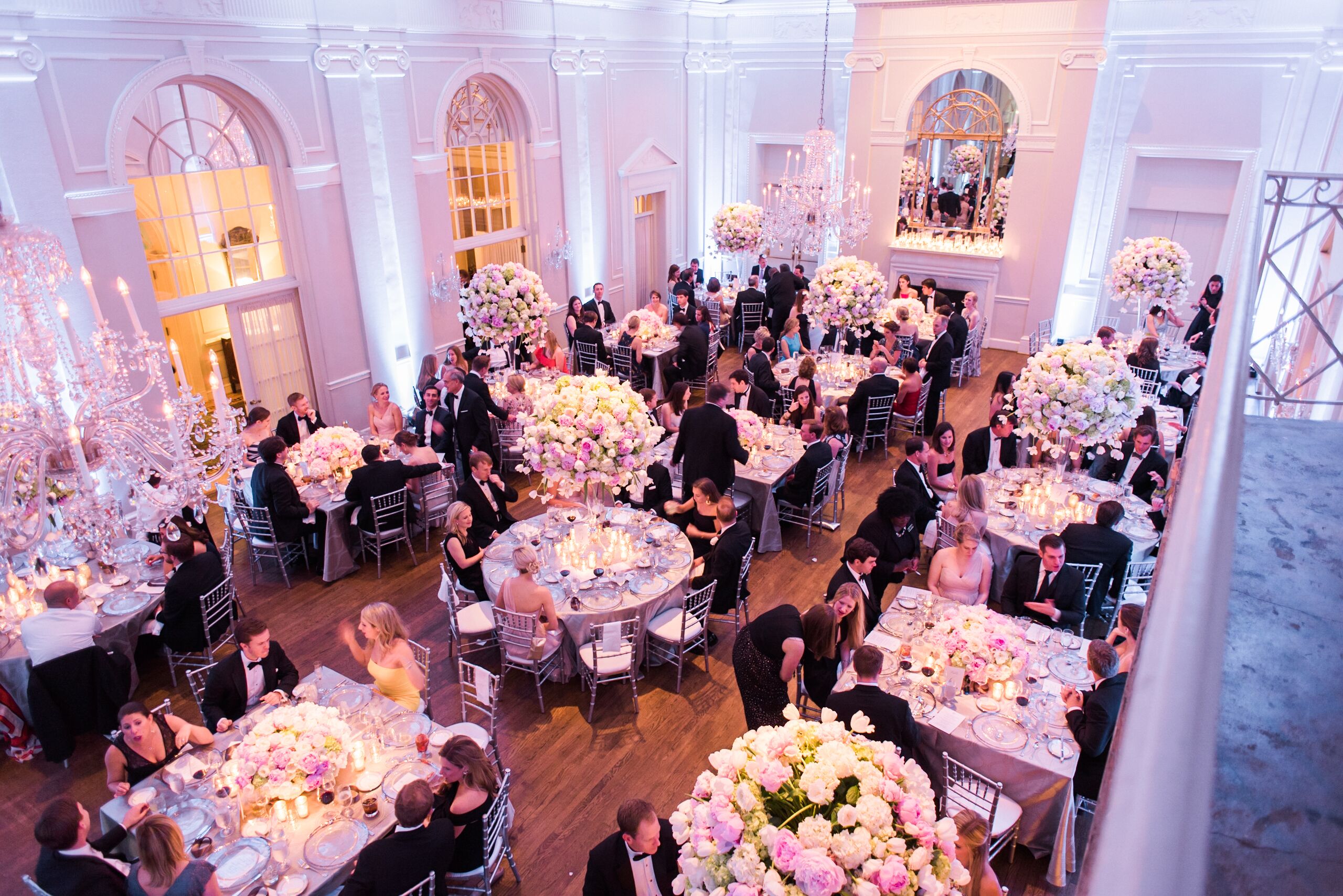 Elegant Uplight Ballroom Reception