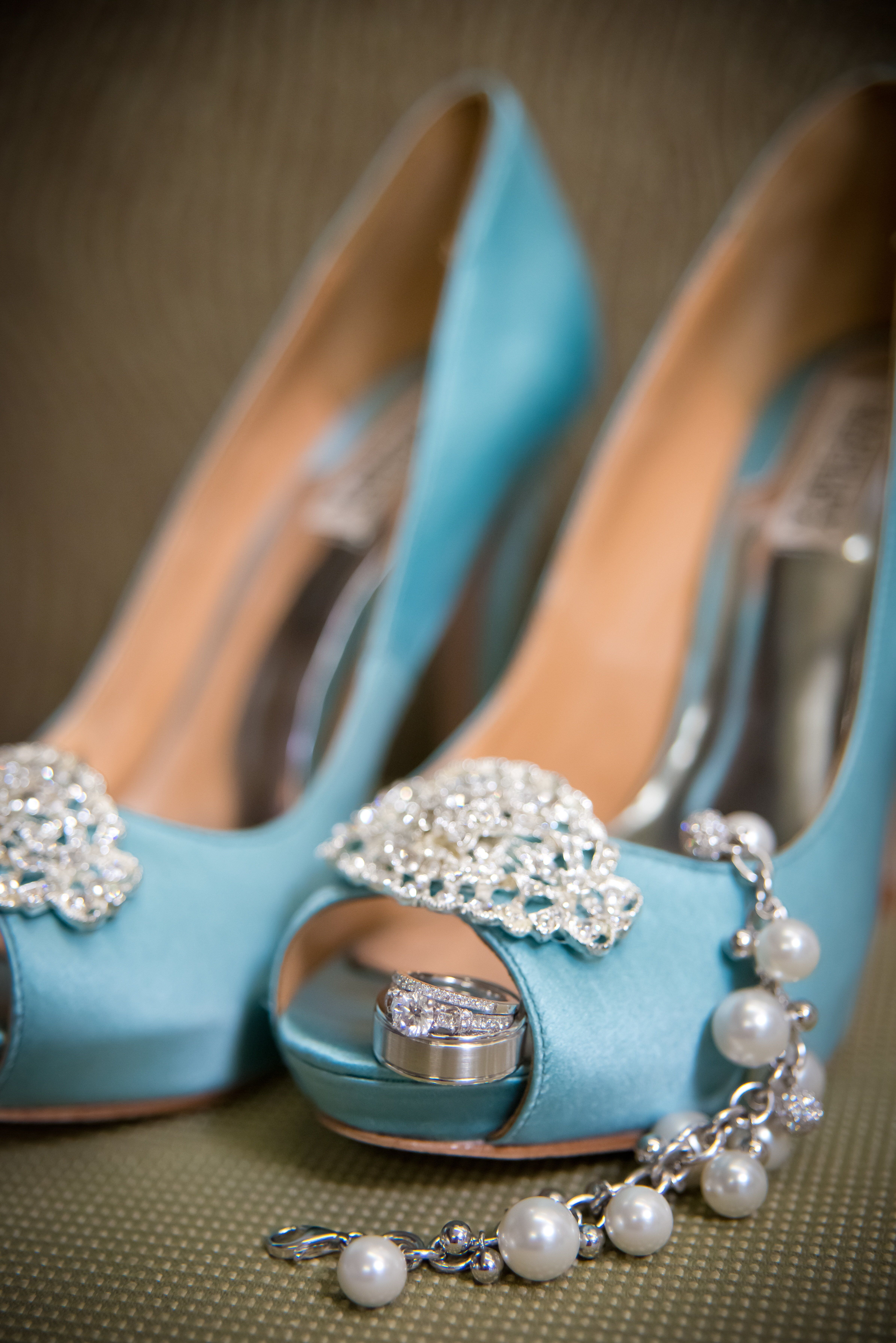 light blue closed toe heels