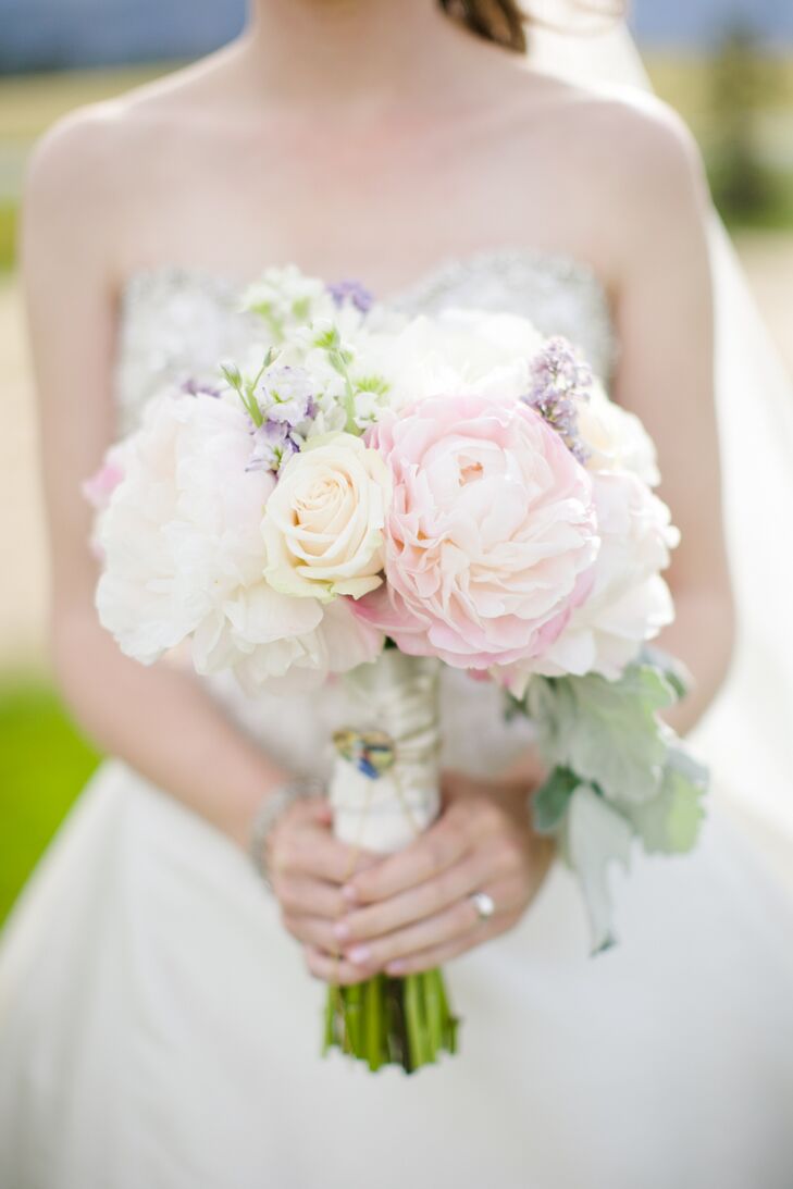 Rose Peony And Lilac Bridal Bouquet 8082