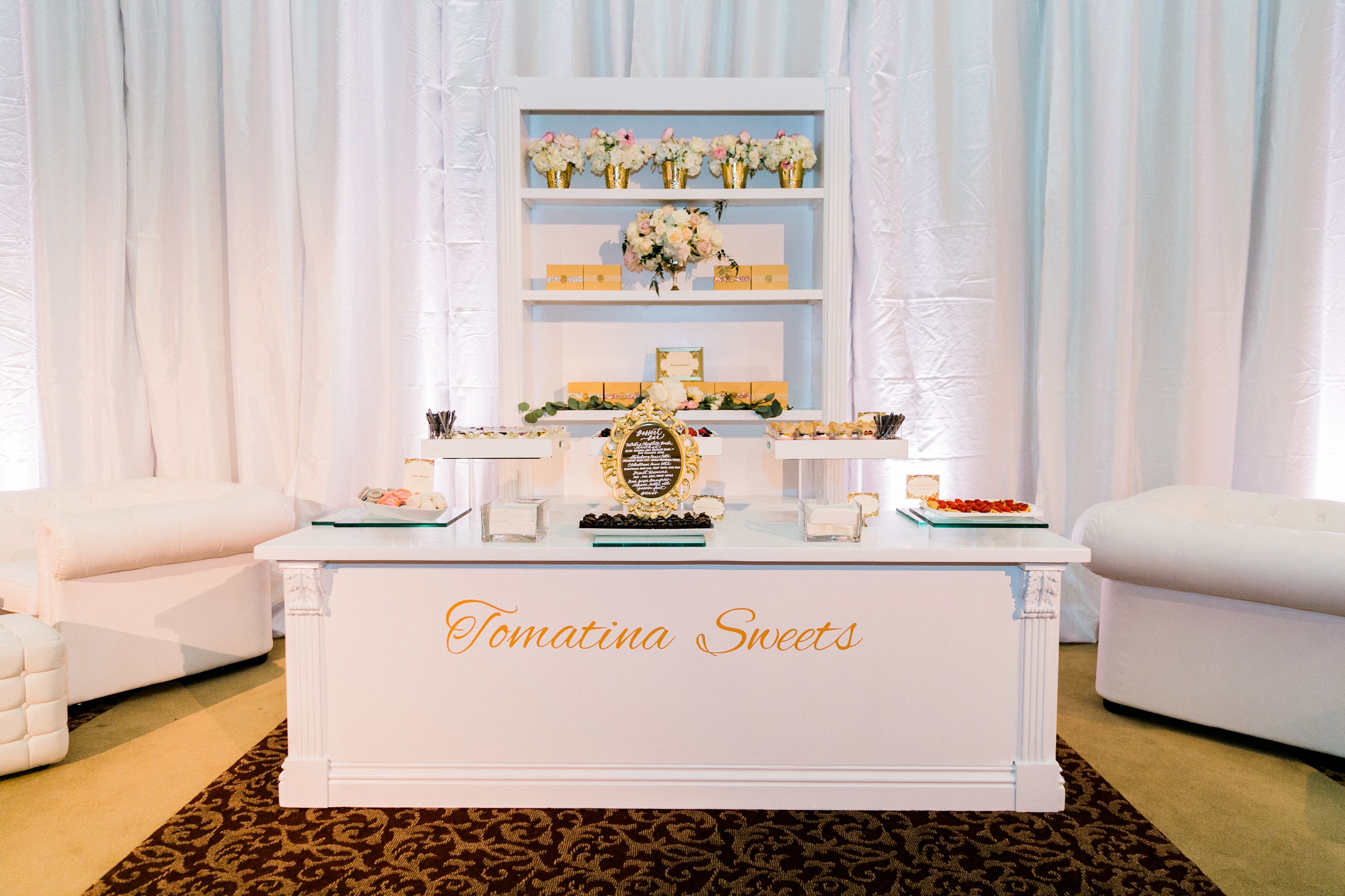 Modern White Dessert Table