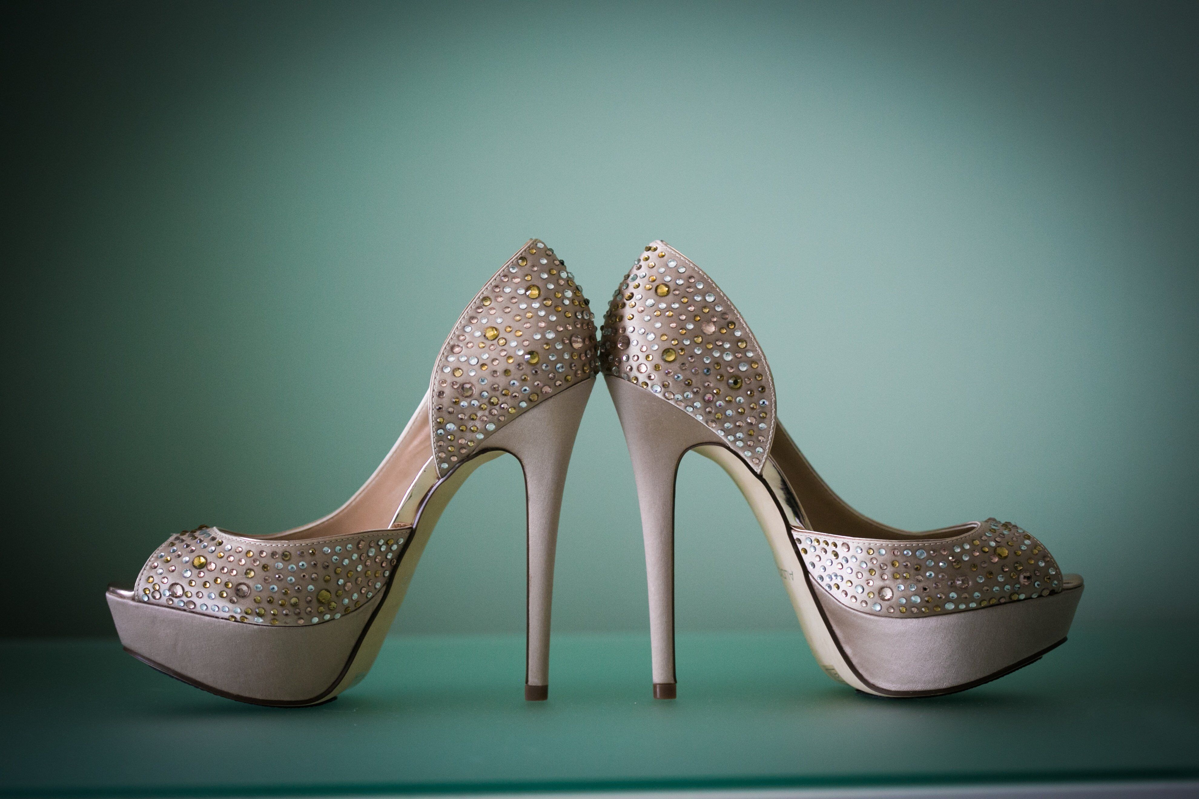 Glamorous Gem Studded Bridal Shoes