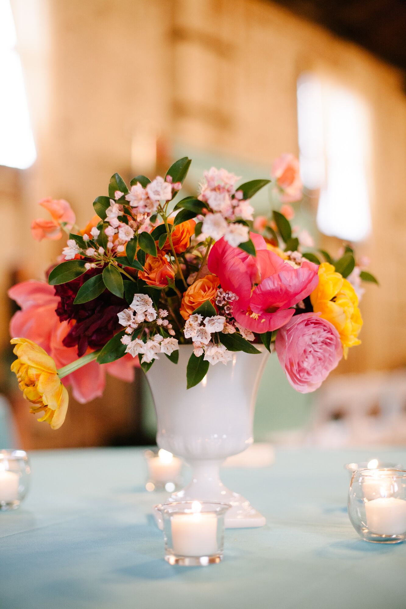 Vintage Milk Glass Centerpiece Vase