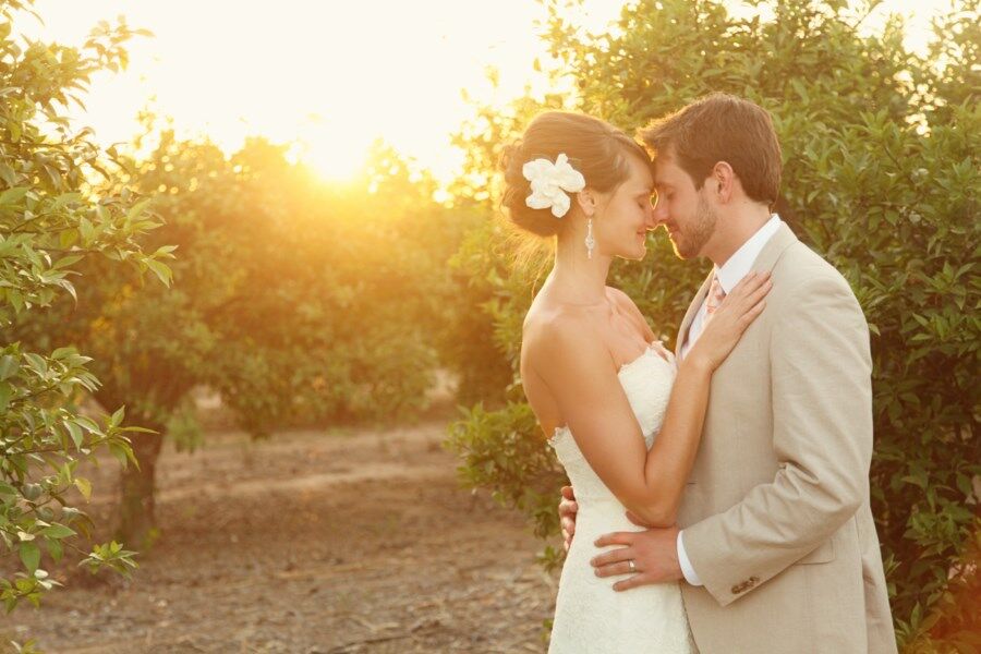 A Romantic Outdoor Wedding at a Family Citrus Orchard in