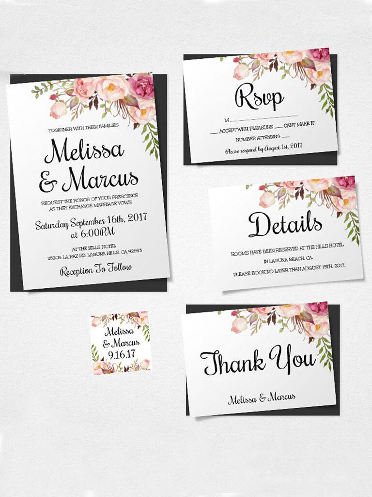 Vintage Wedding Invites Template | Best Template Collection