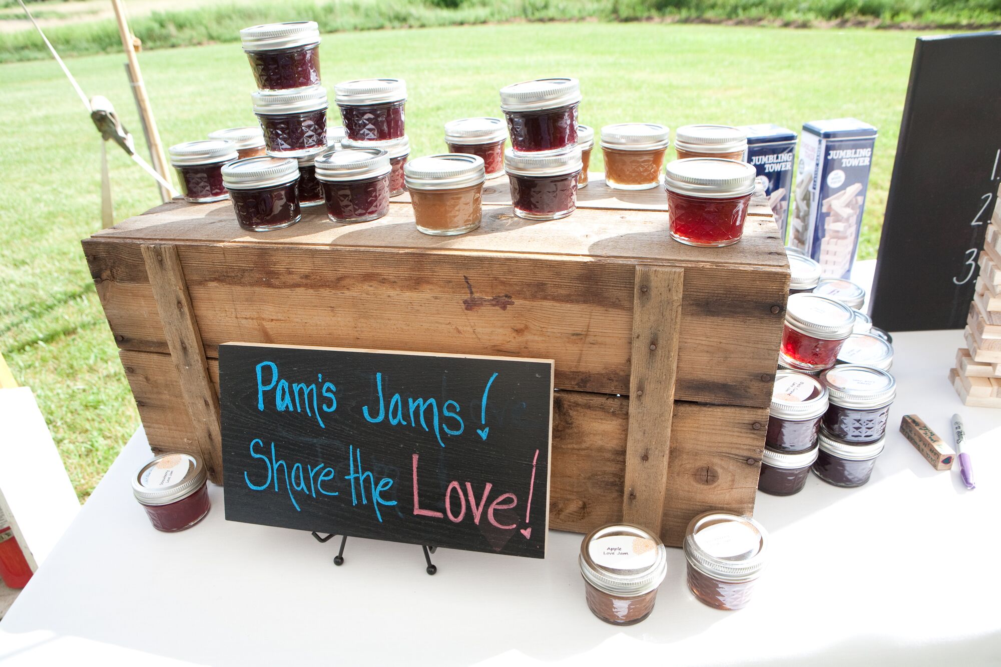 Handmade Jam Jar Favors