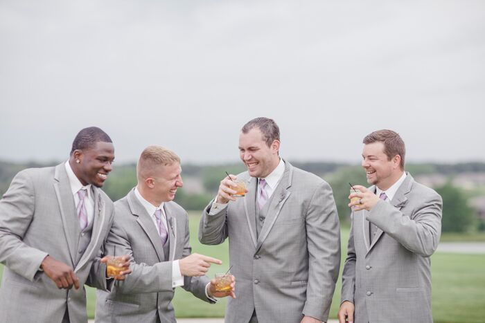 Lavender cheap groomsmen attire