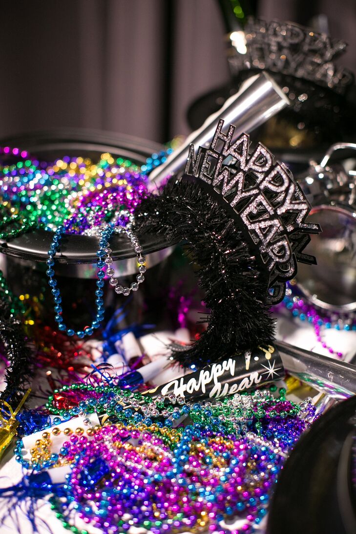 New Years Eve Beads Hats And Noisemakers