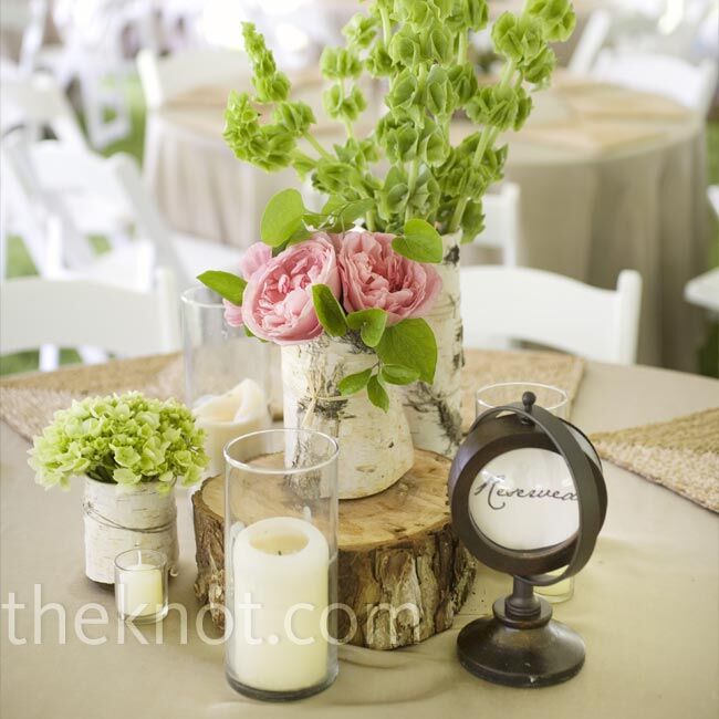 Pink Rose Centerpieces