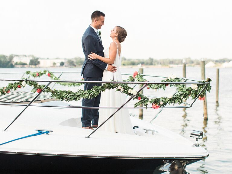 Couple on a boat
