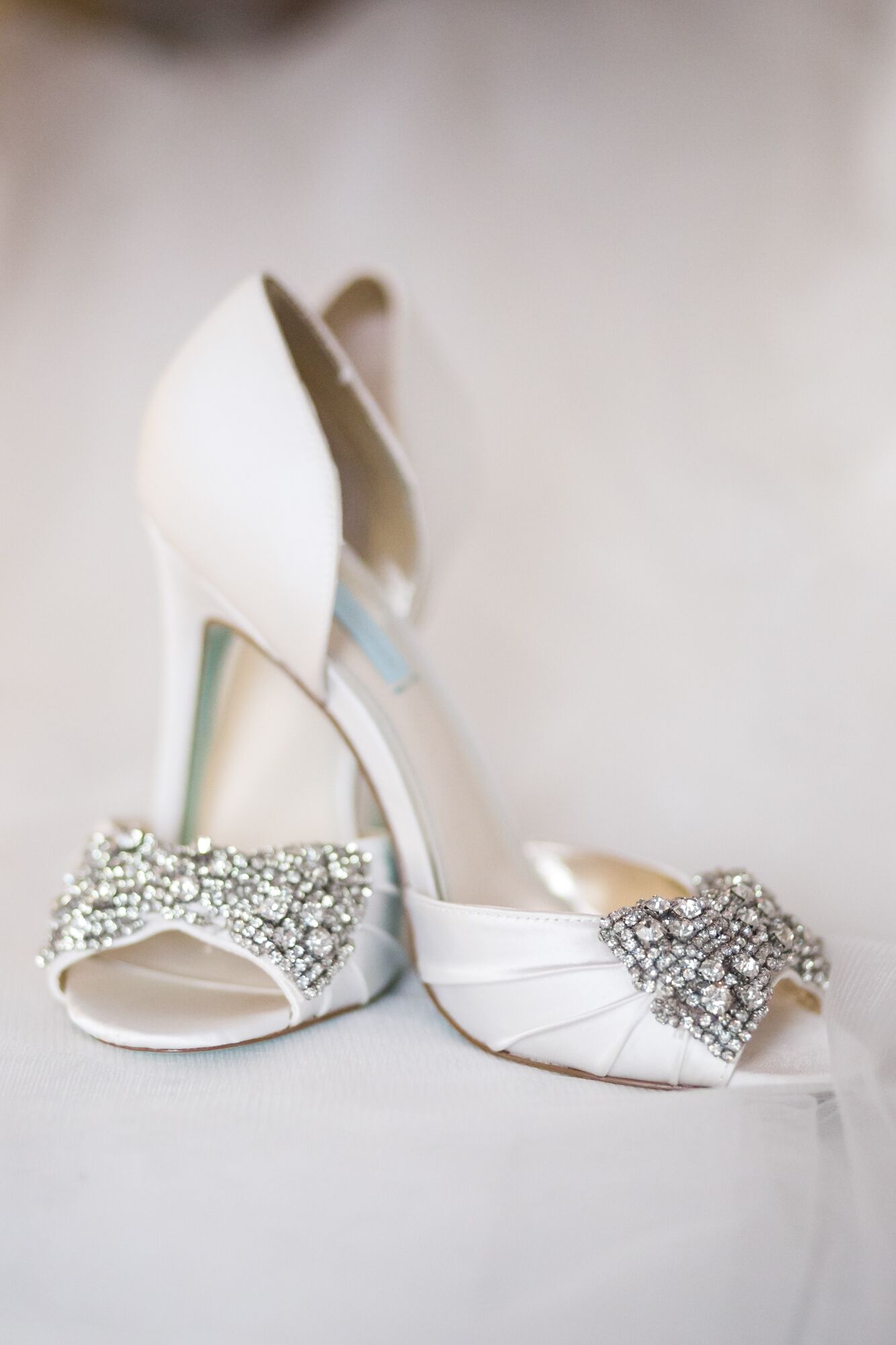 White Bow Betsey Johnson Wedding Shoes