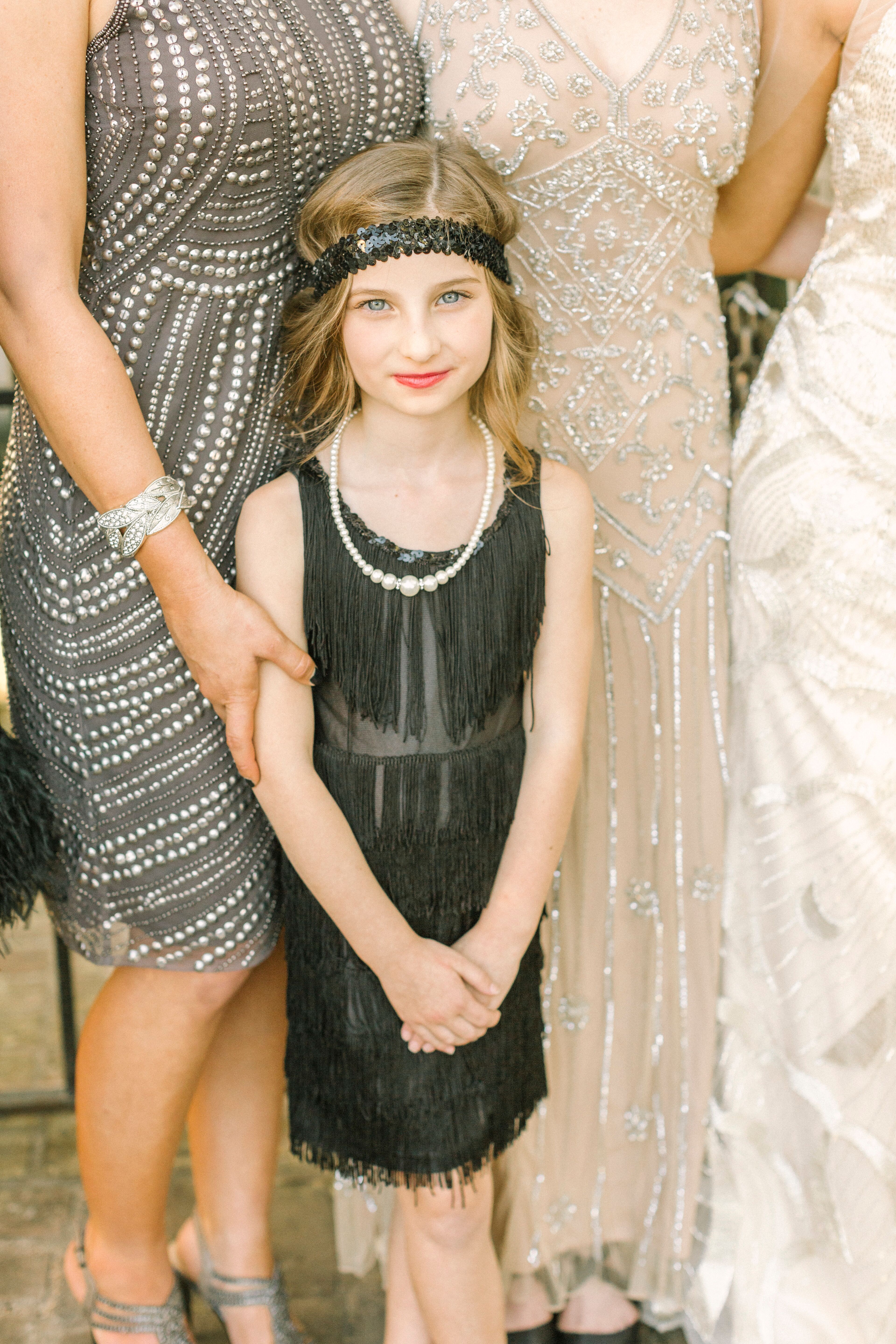 1920s-Inspired Flower Girl Dress