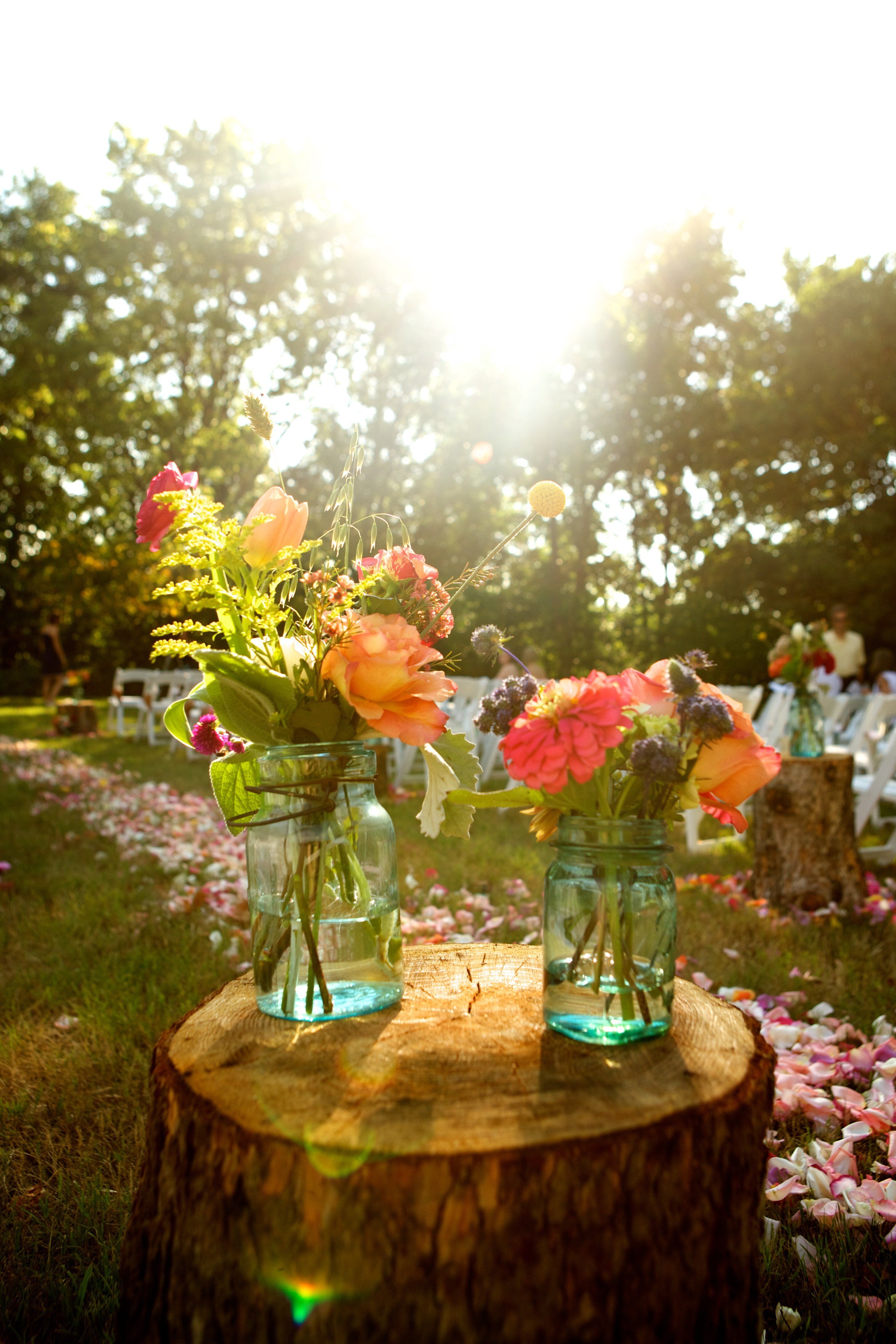 Wildflower Ceremony Decor