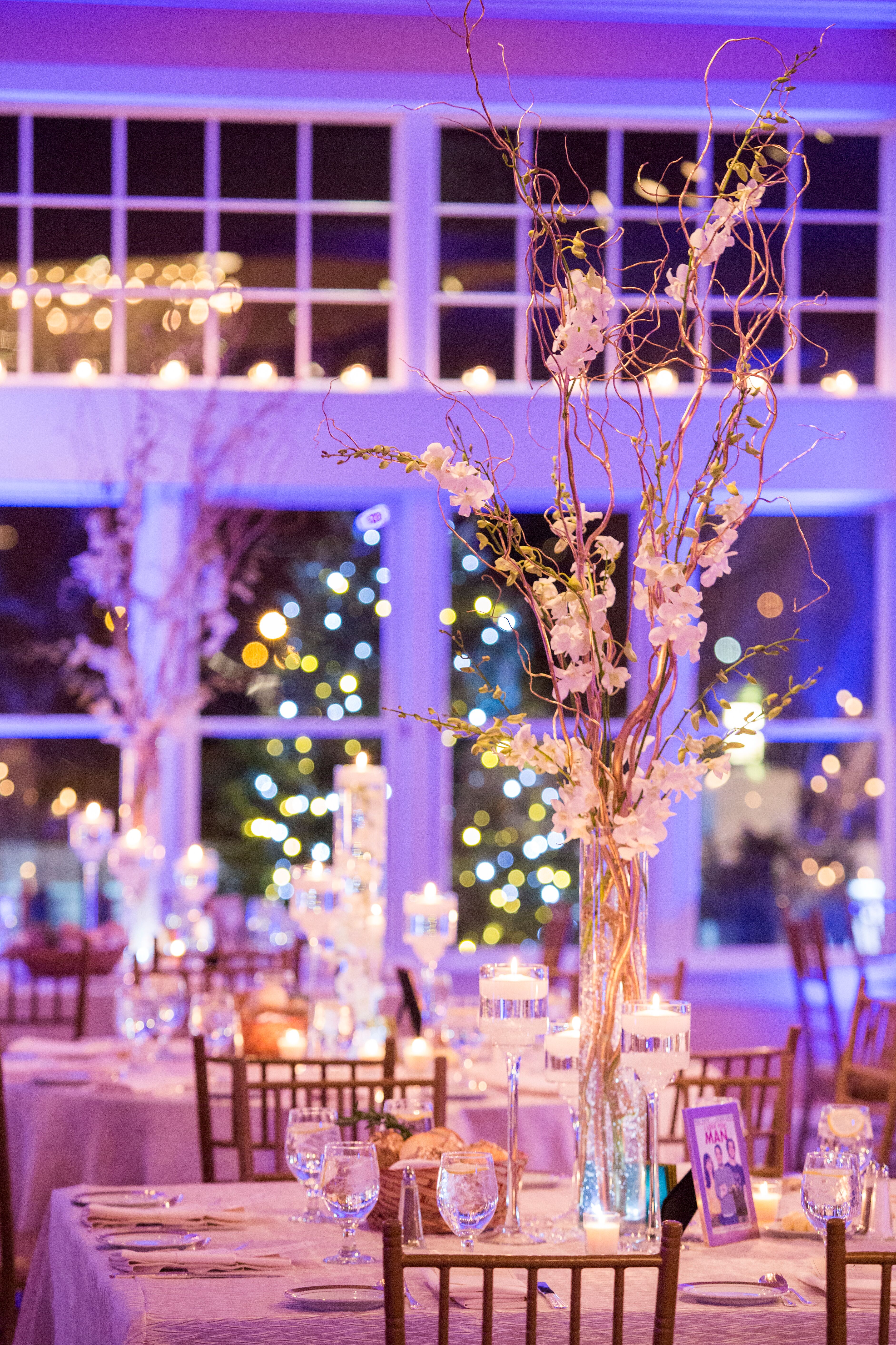 Modern Ballroom Wedding  Reception Decor 