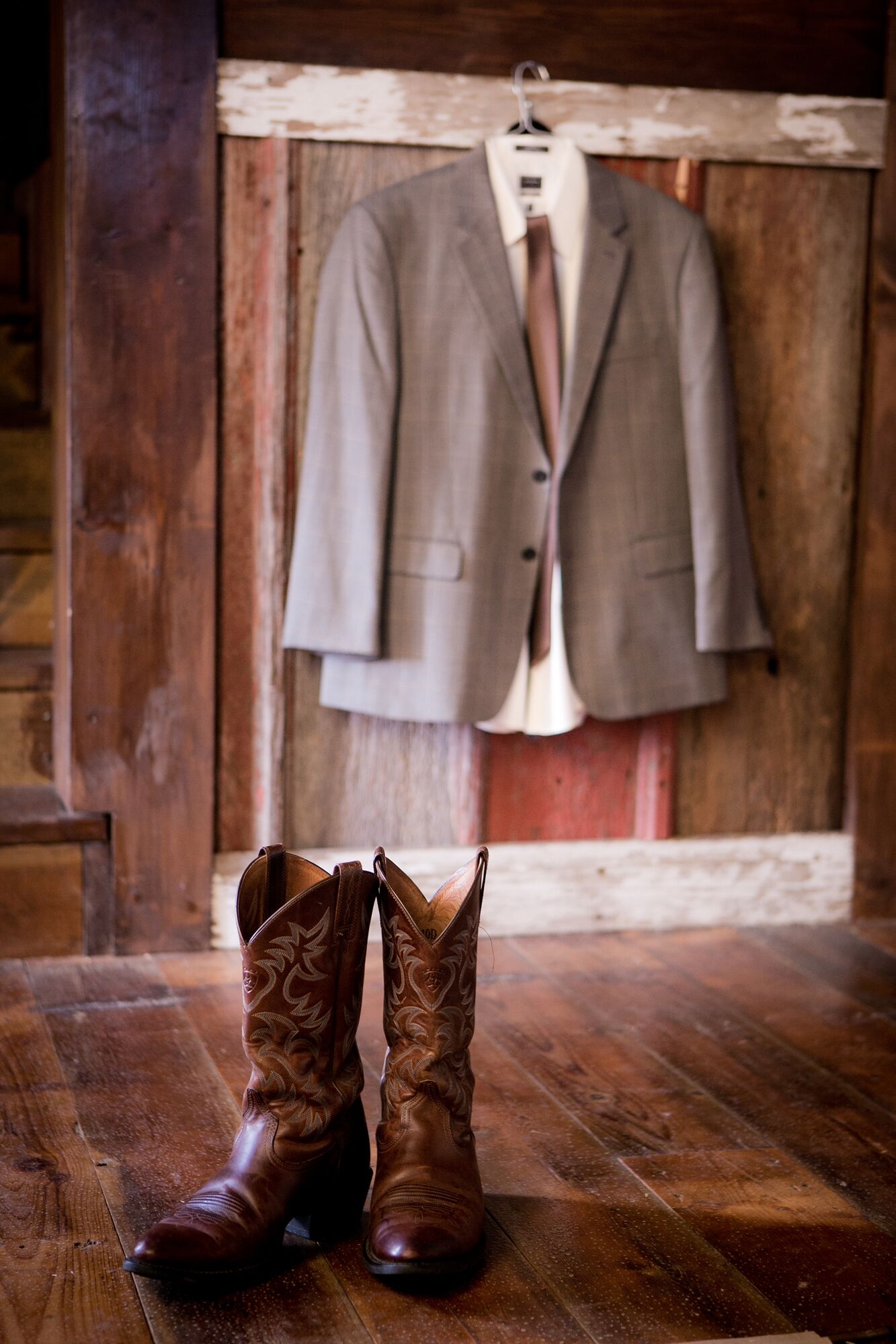 cowboy boots with suit