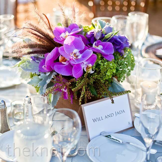 purple orchid wedding