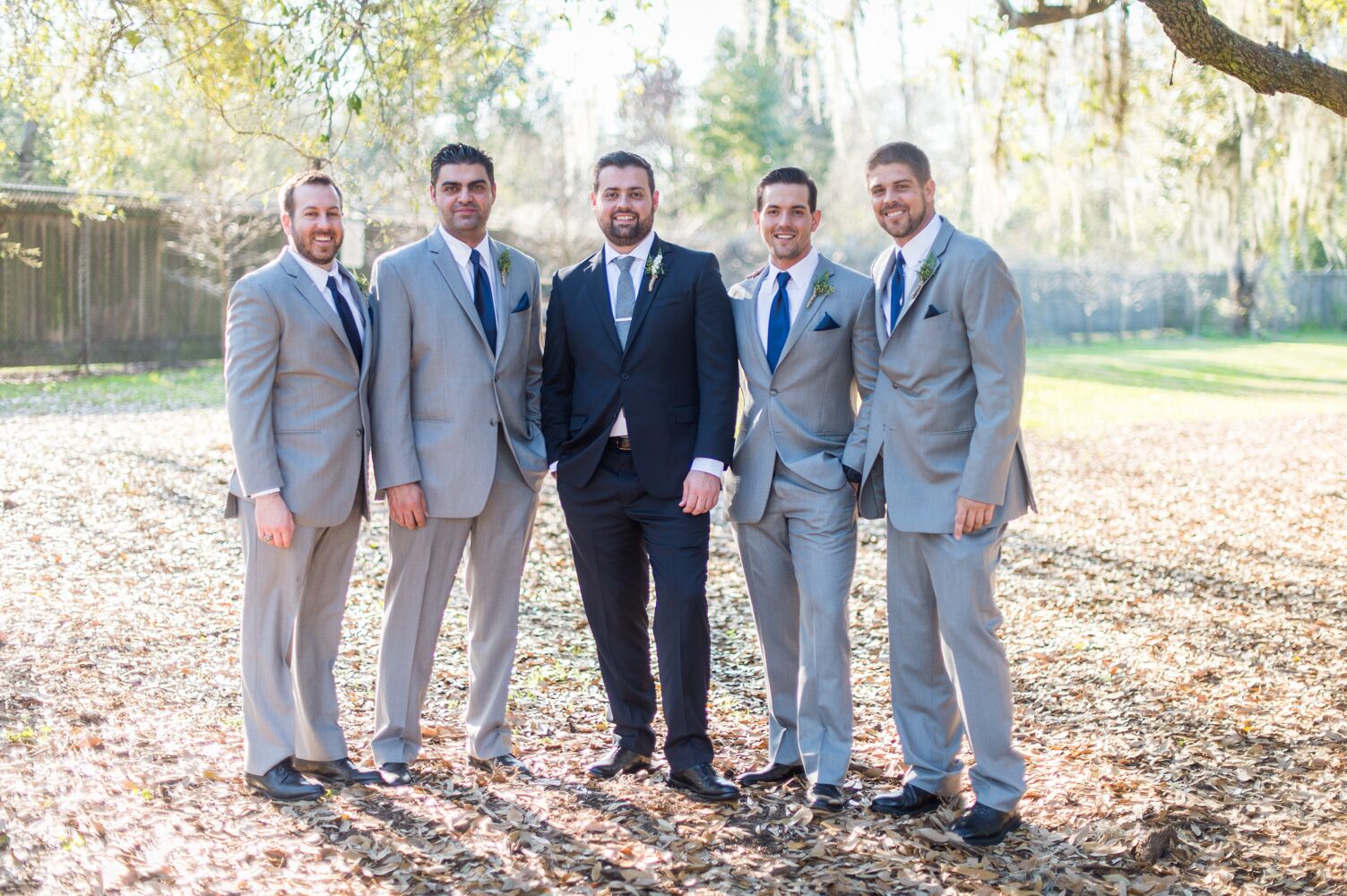 Navy Blue and Gray Suits