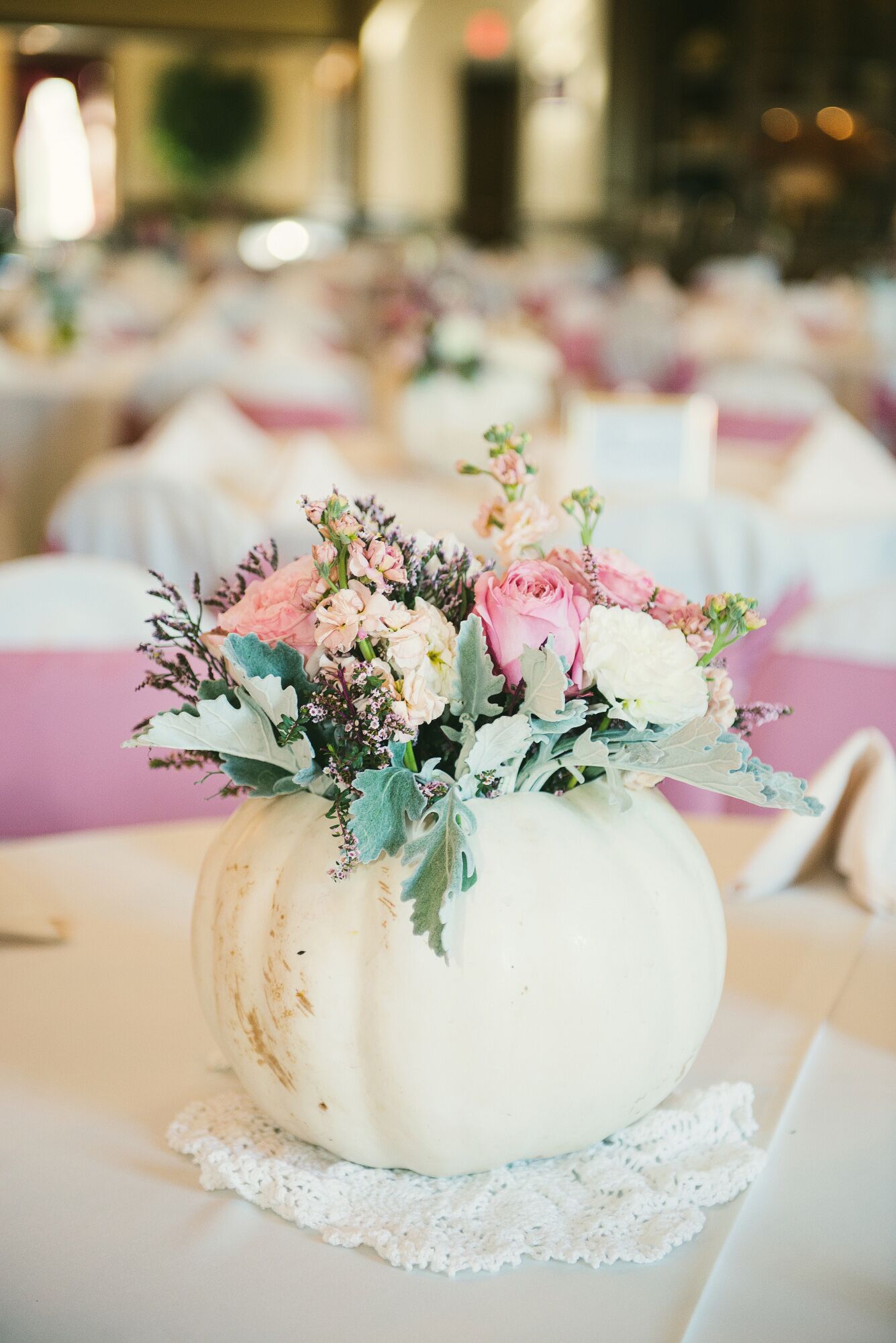 DIY Pumpkin Vase Fall Centerpiece