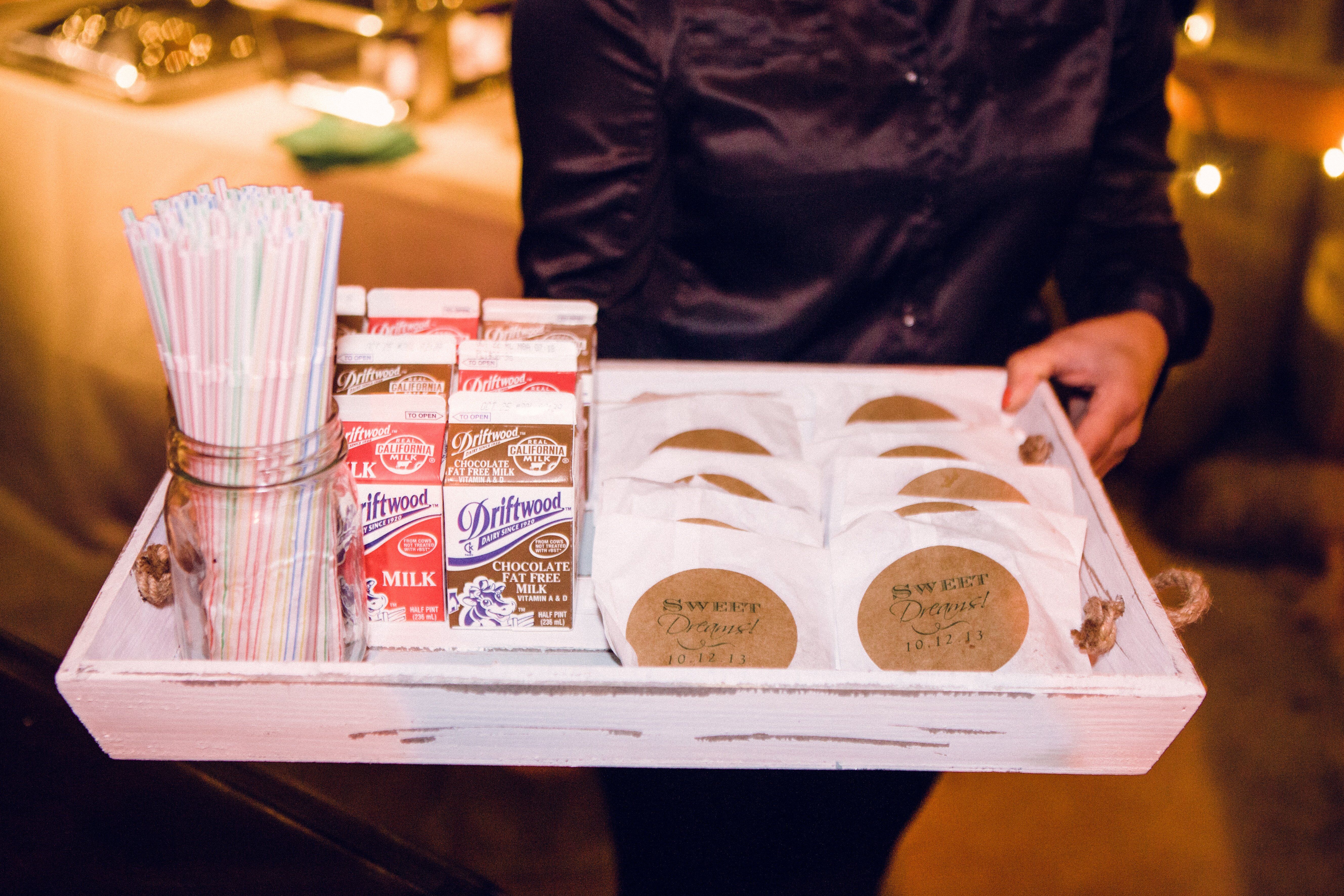 Milk and Cookie Favors