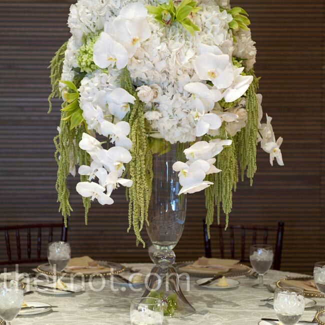 White Floral Centerpieces