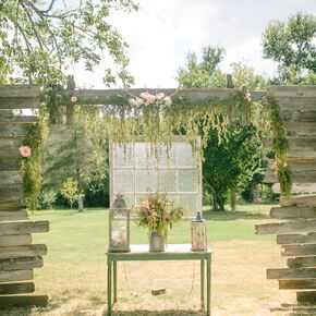 DIY Antler and Wooden Centerpiece