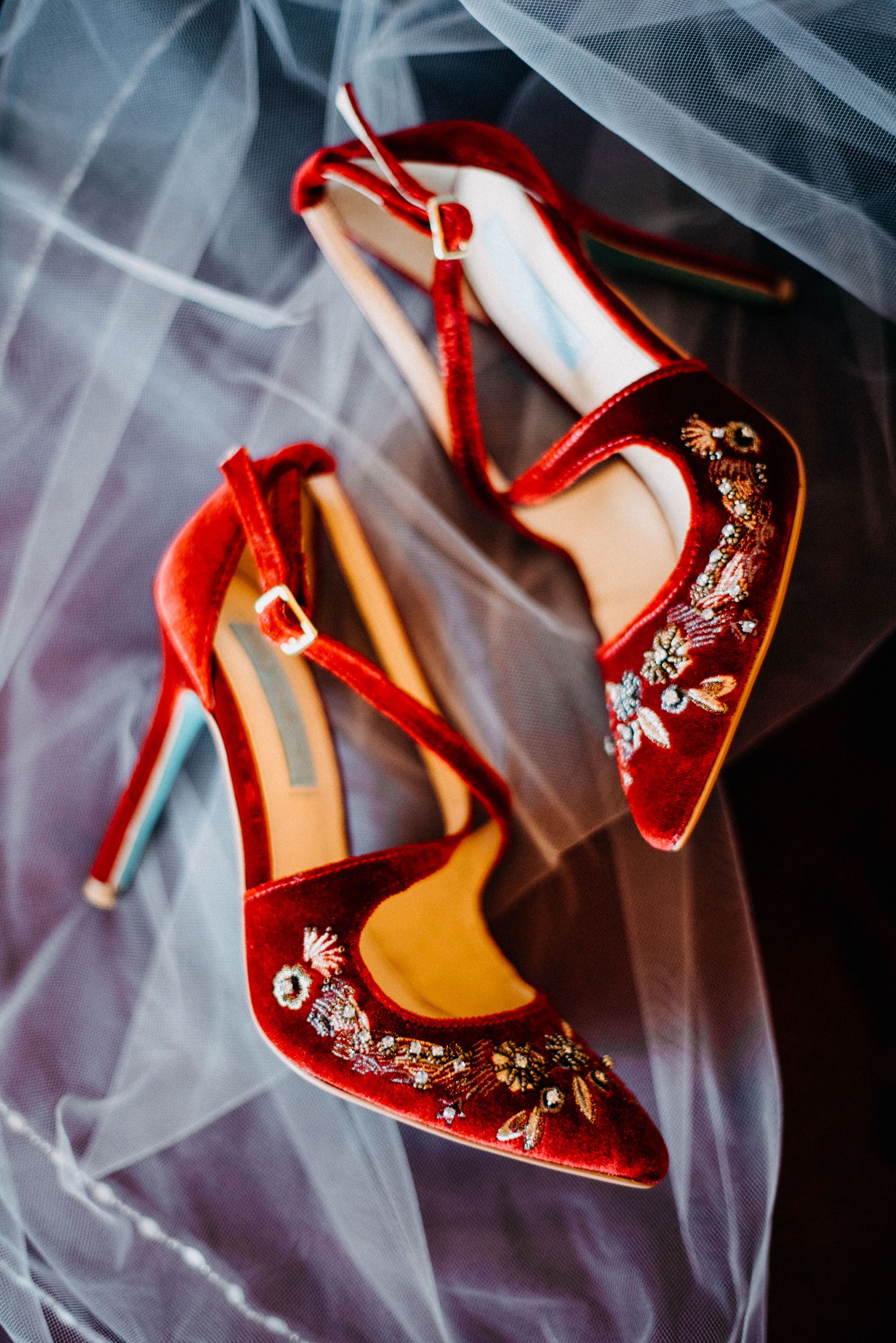 tan velvet heels
