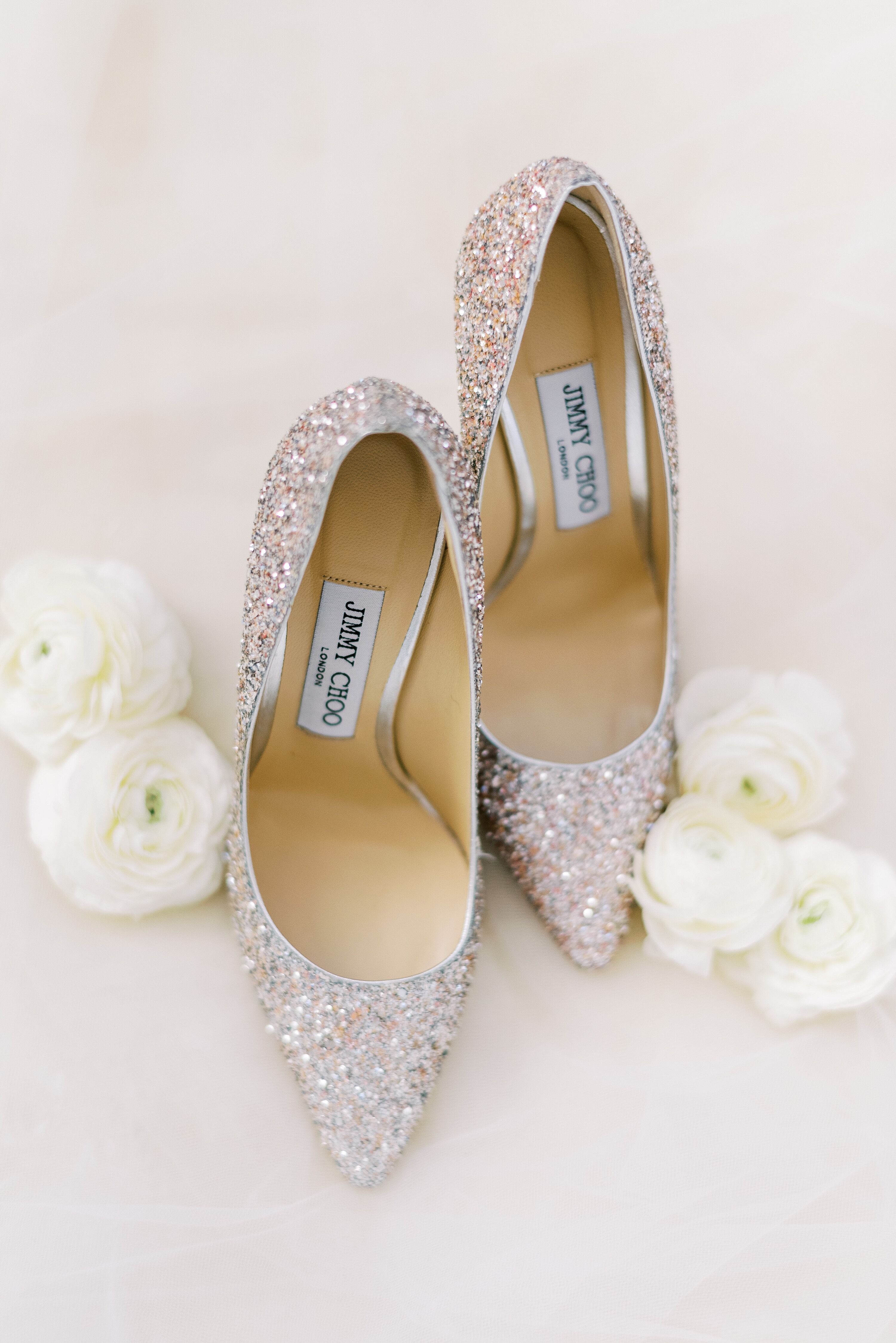 Glittery Jimmy Choo Wedding Heels