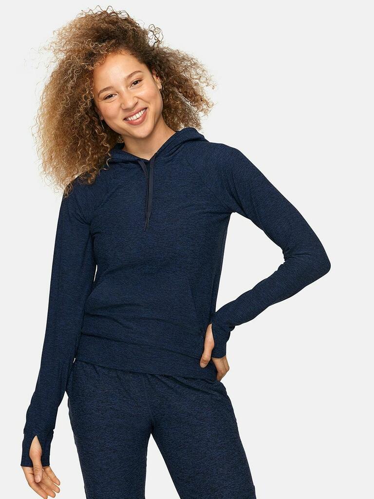 Outdoor Voices navy blue CloudKnit hoodie gift for wife