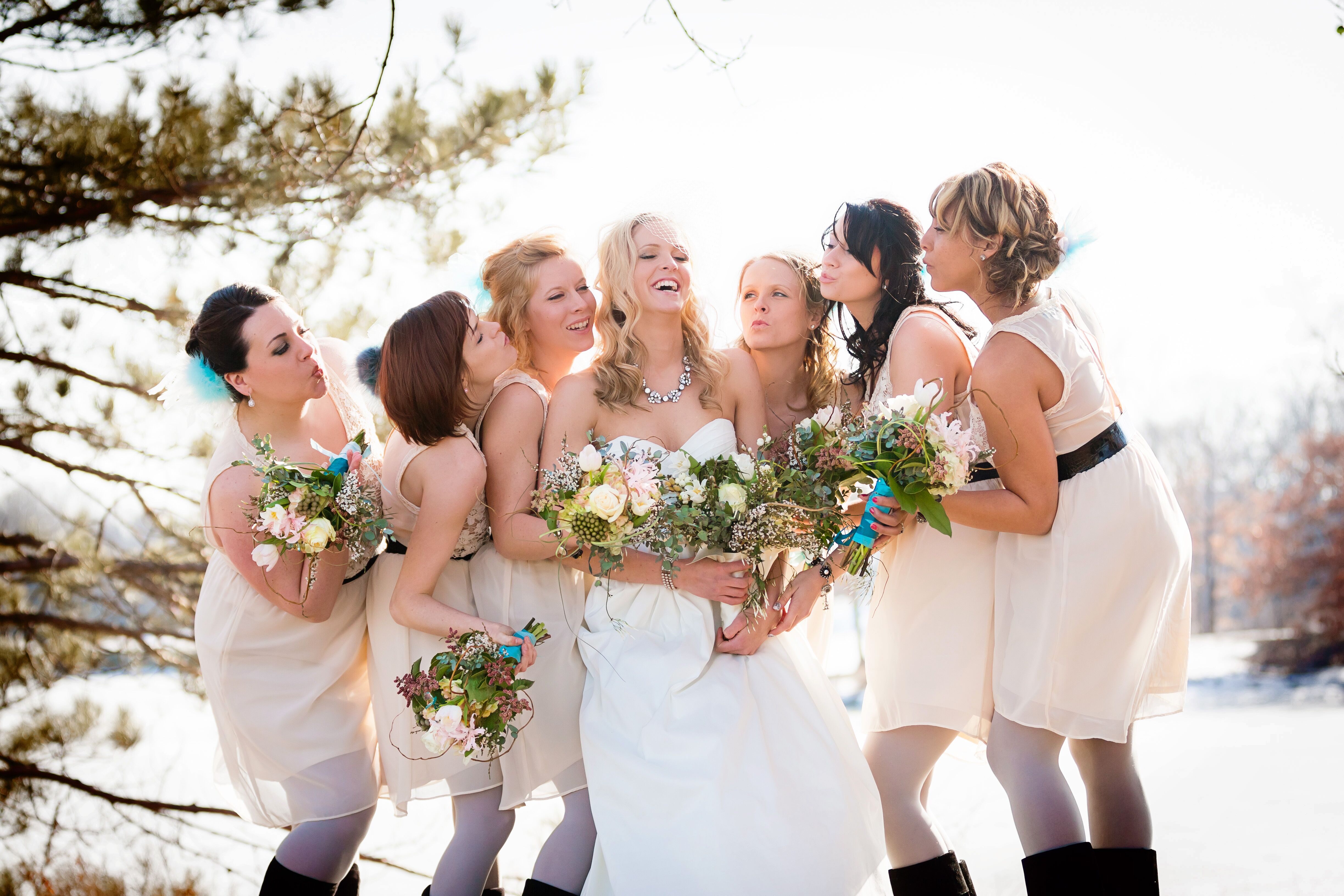 Boots with hotsell bridesmaid dresses