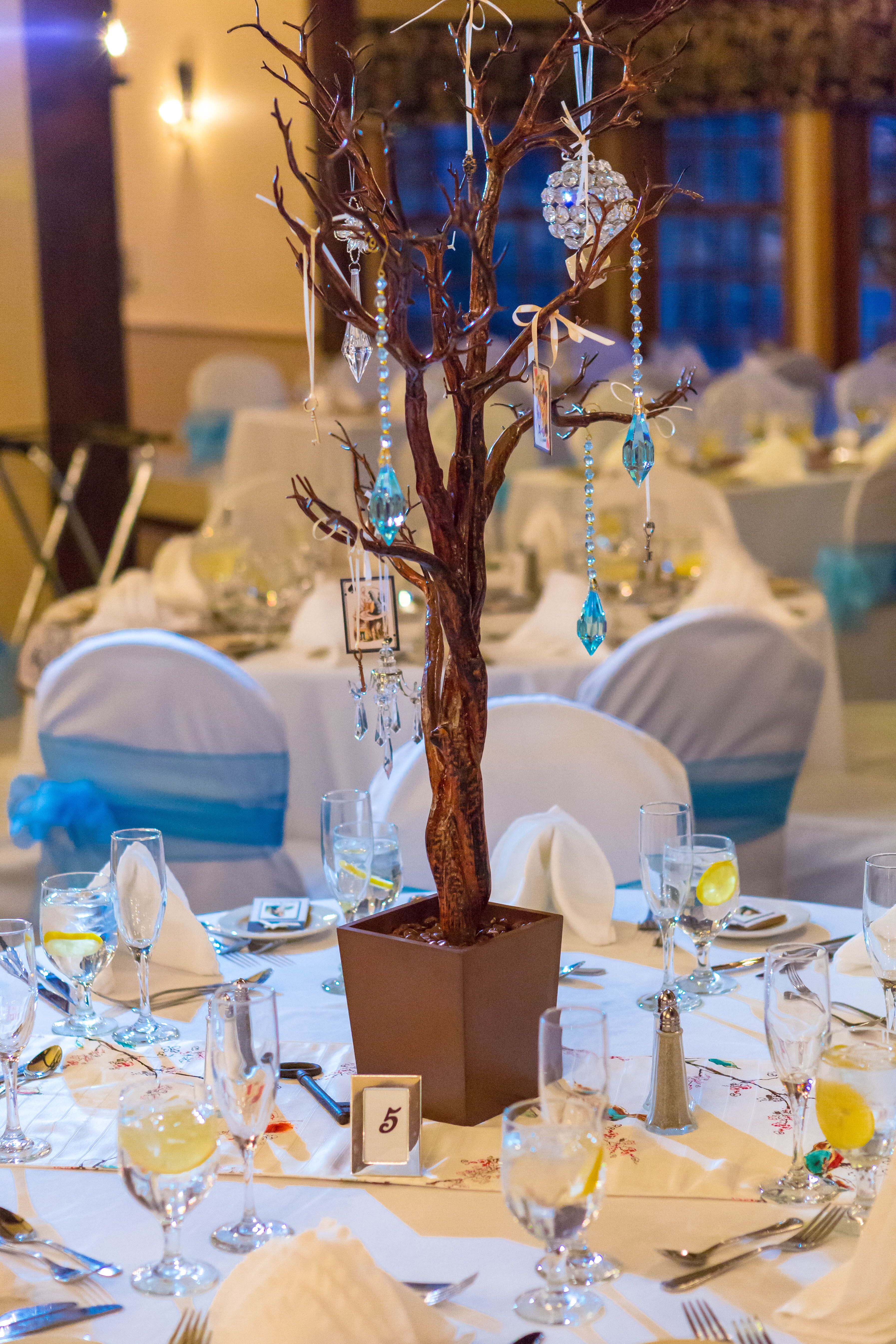 Alice in Wonderland-Themed Wedding Reception Decor