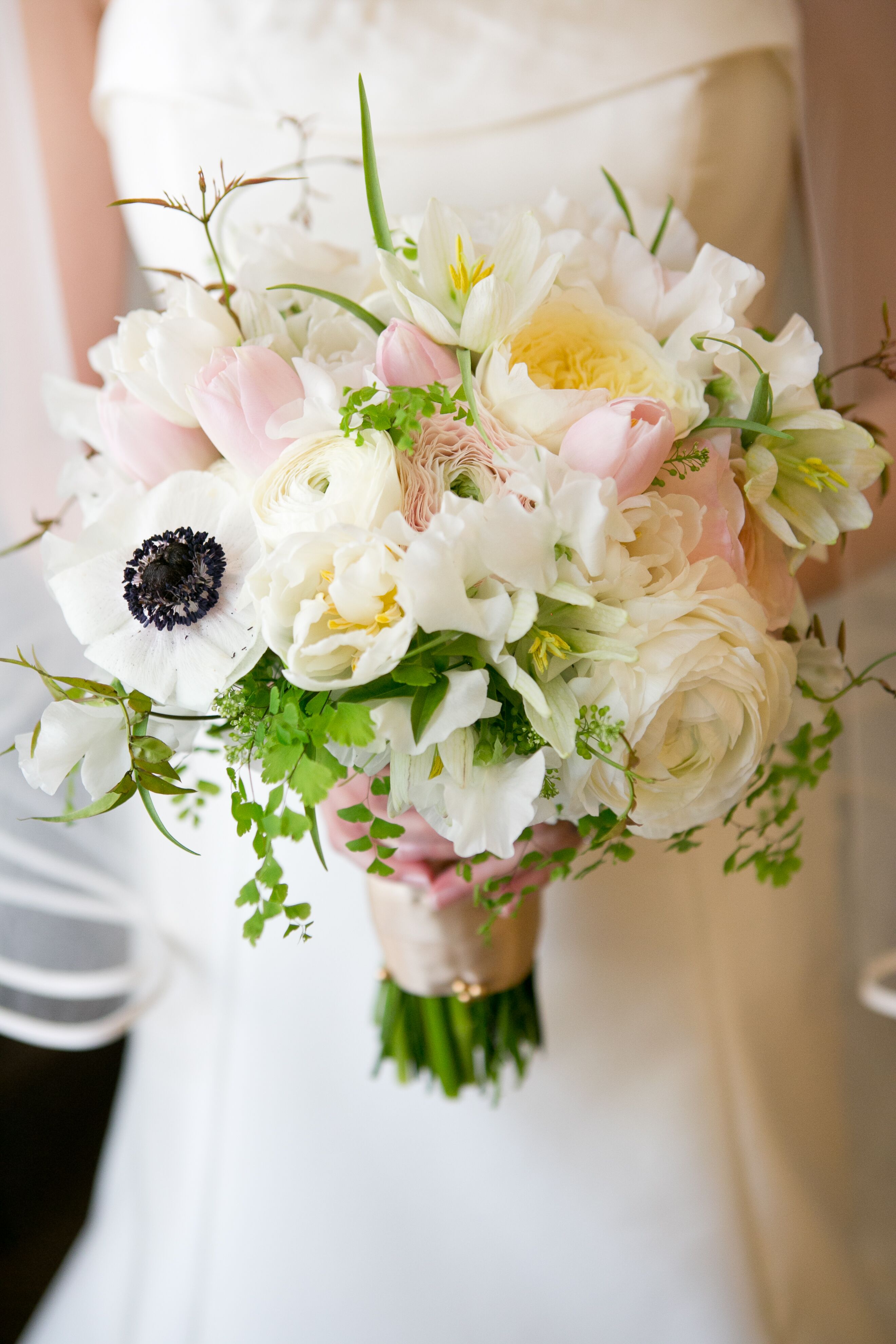 Romantic Anemone, Tulip and Rose Bouquet