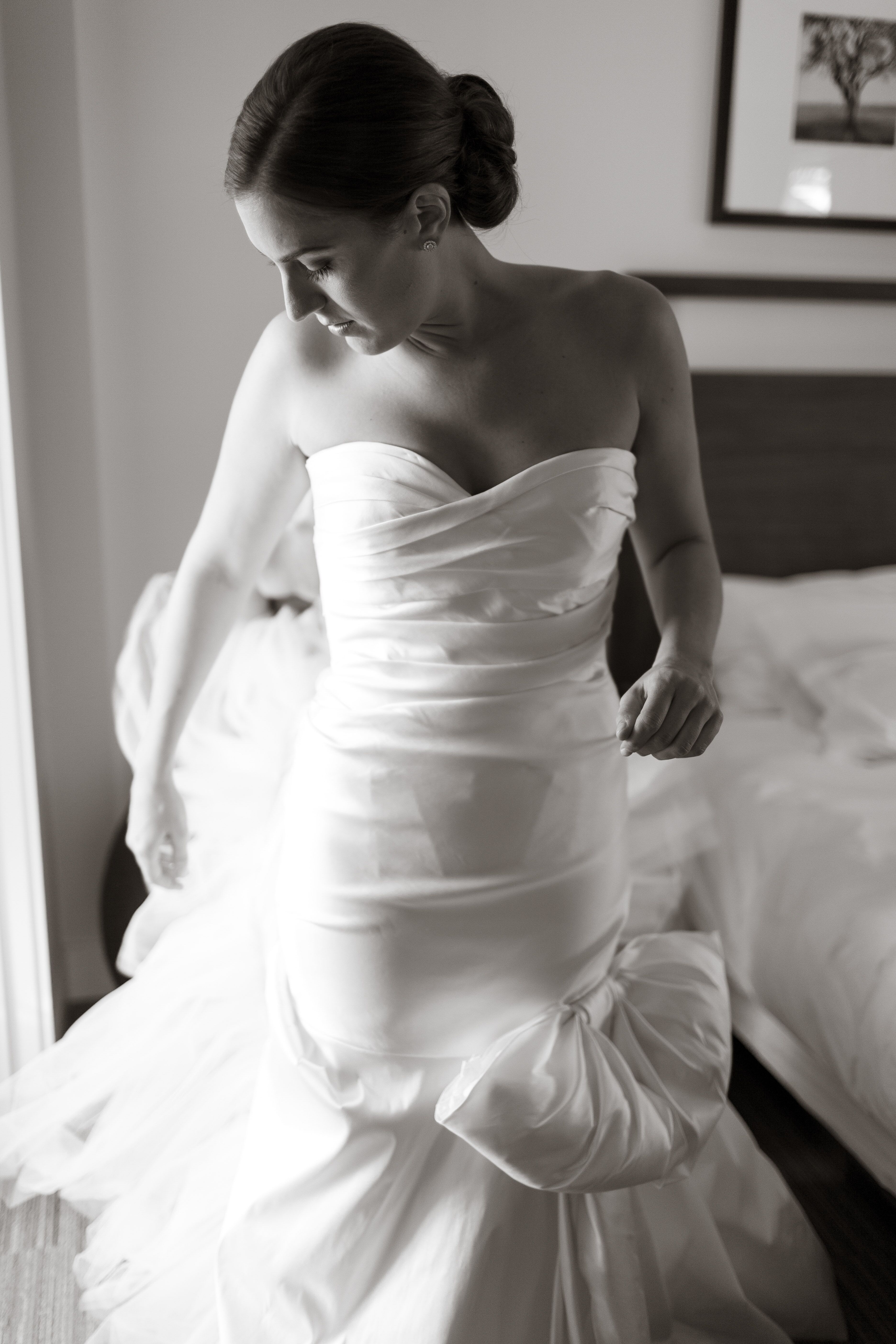 silk mermaid gown