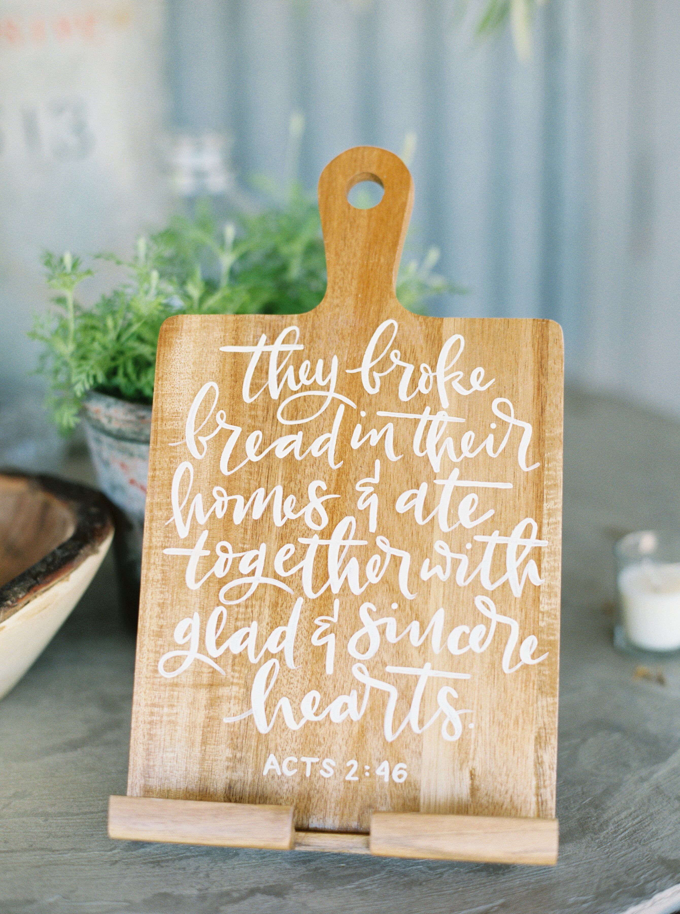 I am the Bread of Life Cutting Board with Bible Verse - Forest Decor