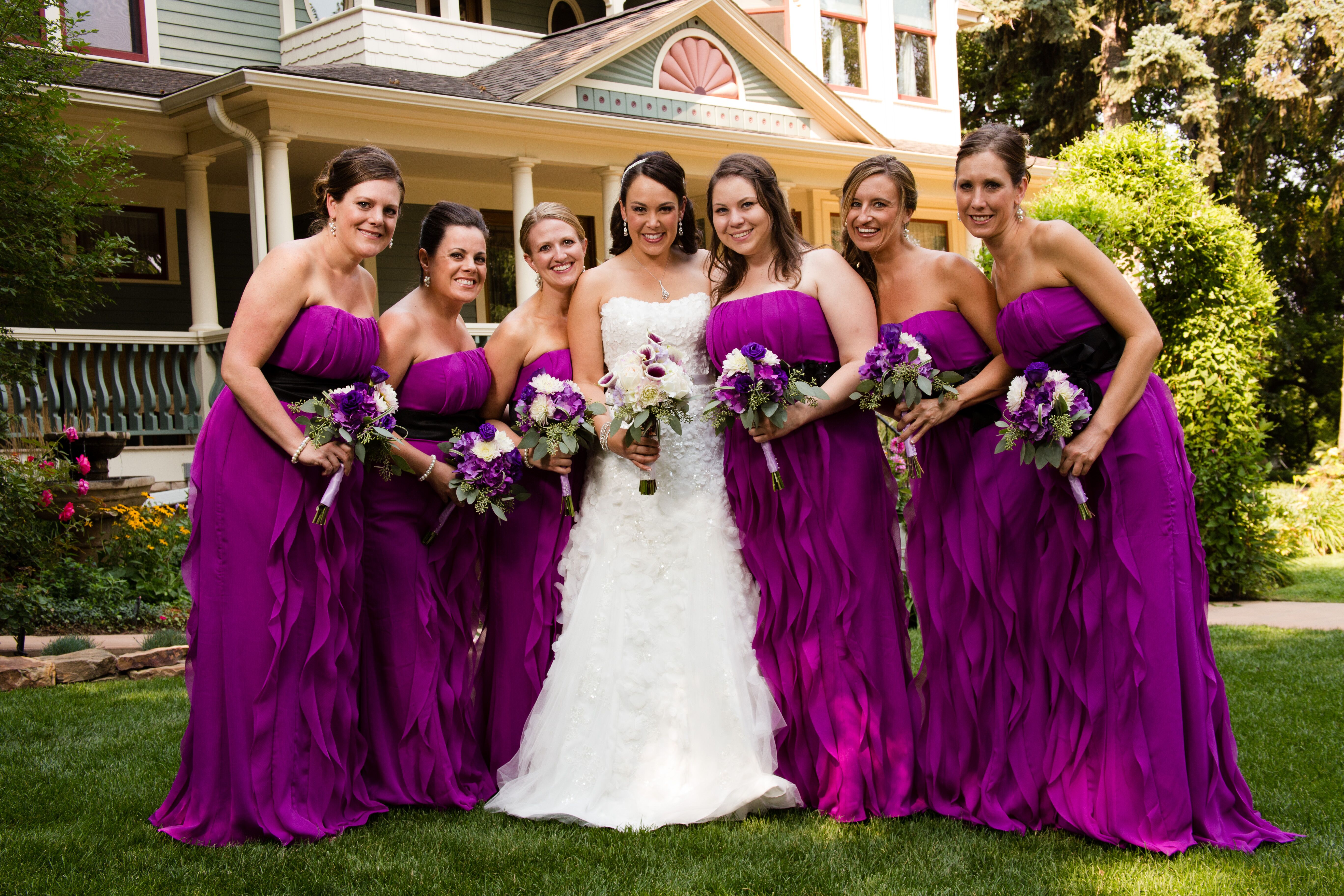 Purple Vera Wang Bridesmaid Dresses