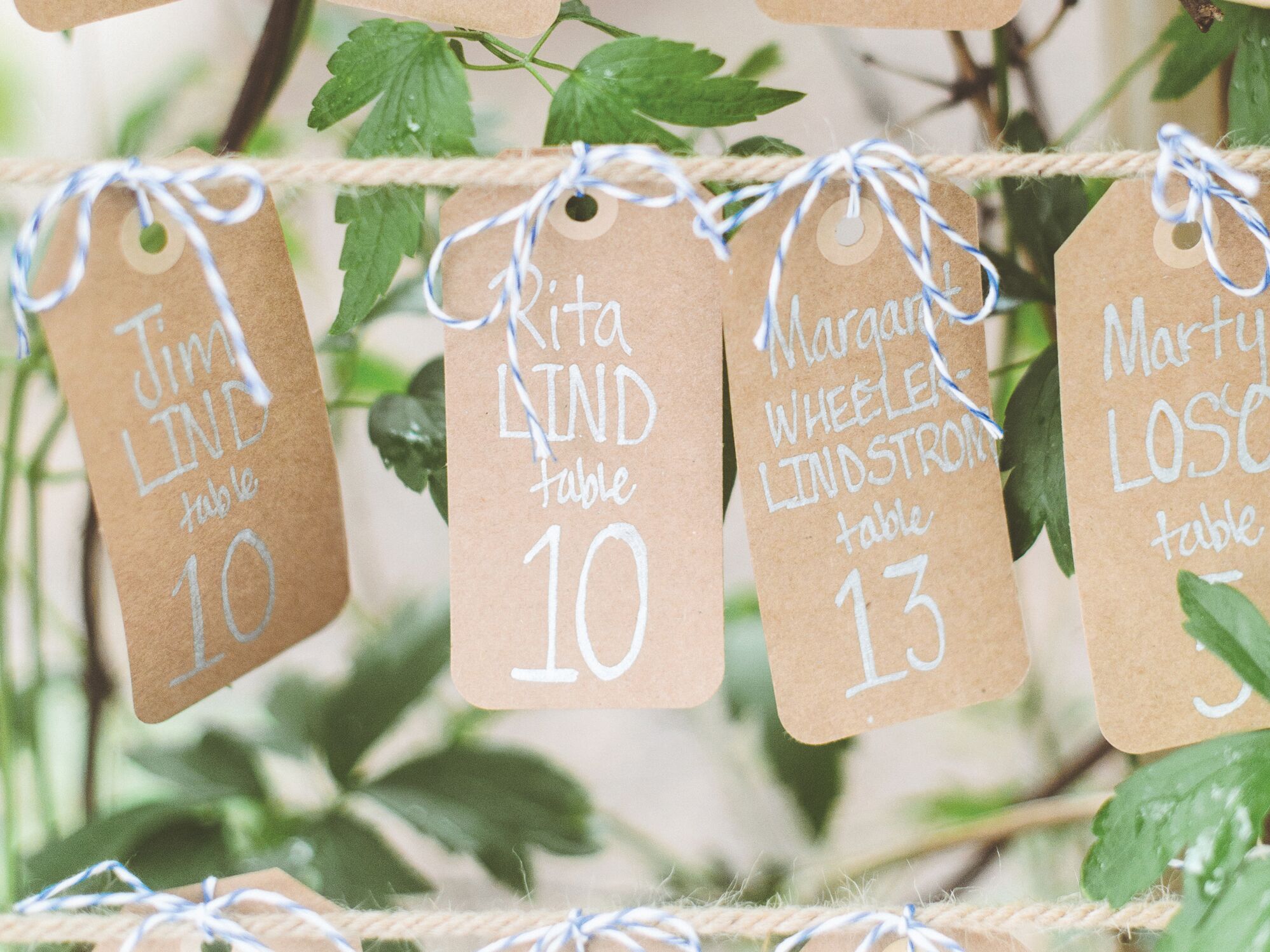 Wedding Reception Etiquette Place Cards for Wedding