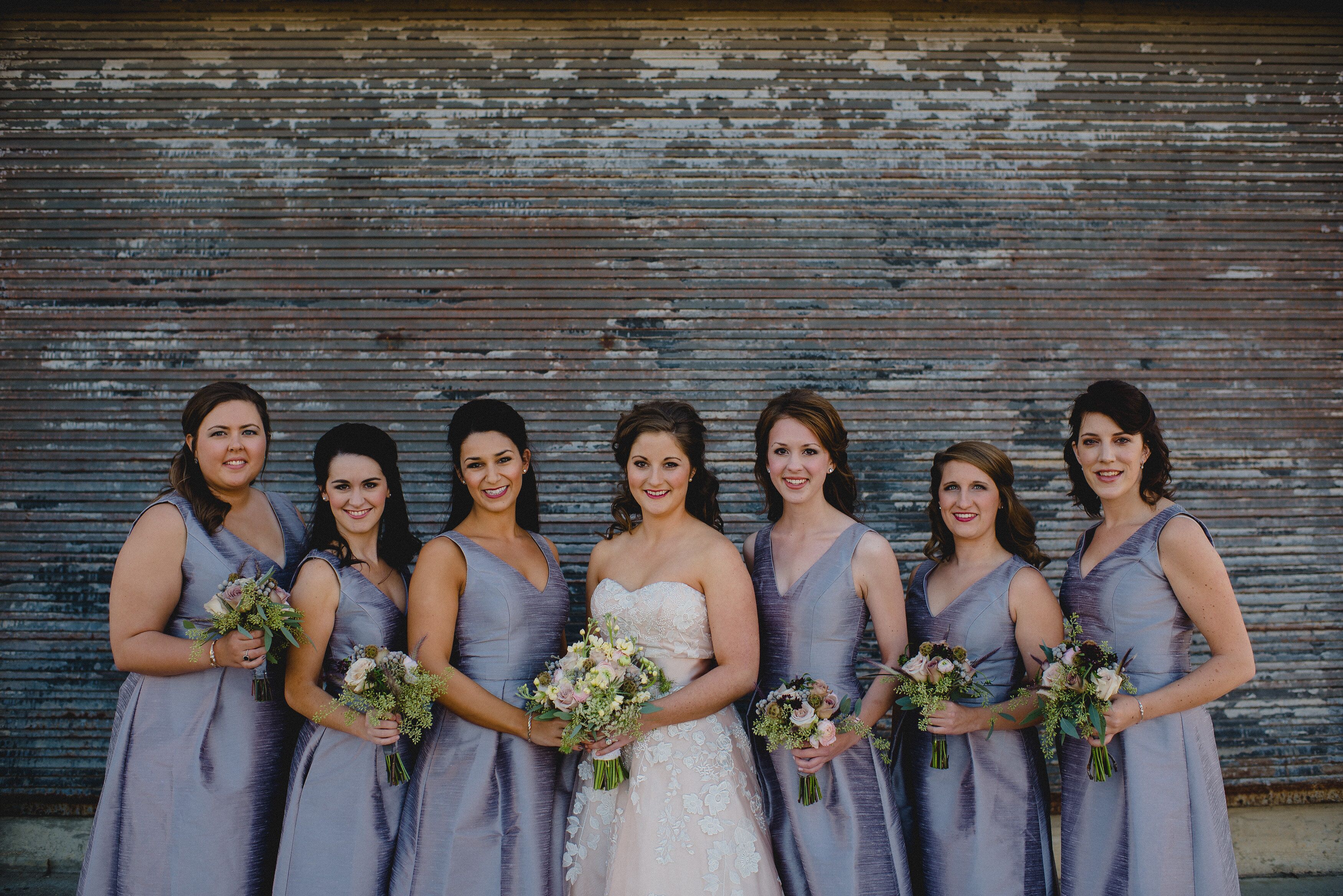 lavender tea length bridesmaid dresses