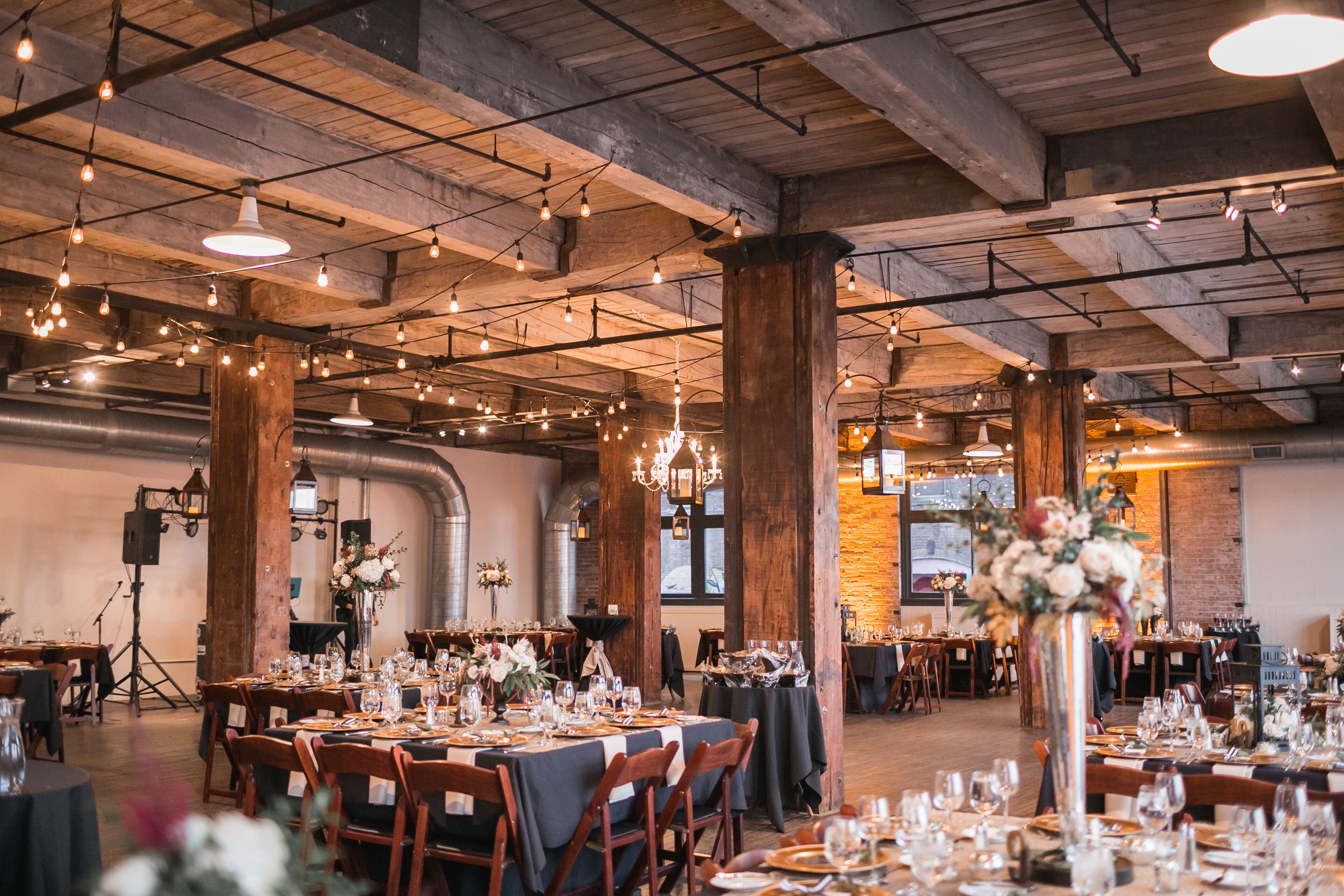 Rustic Industrial Hobbs Building Reception