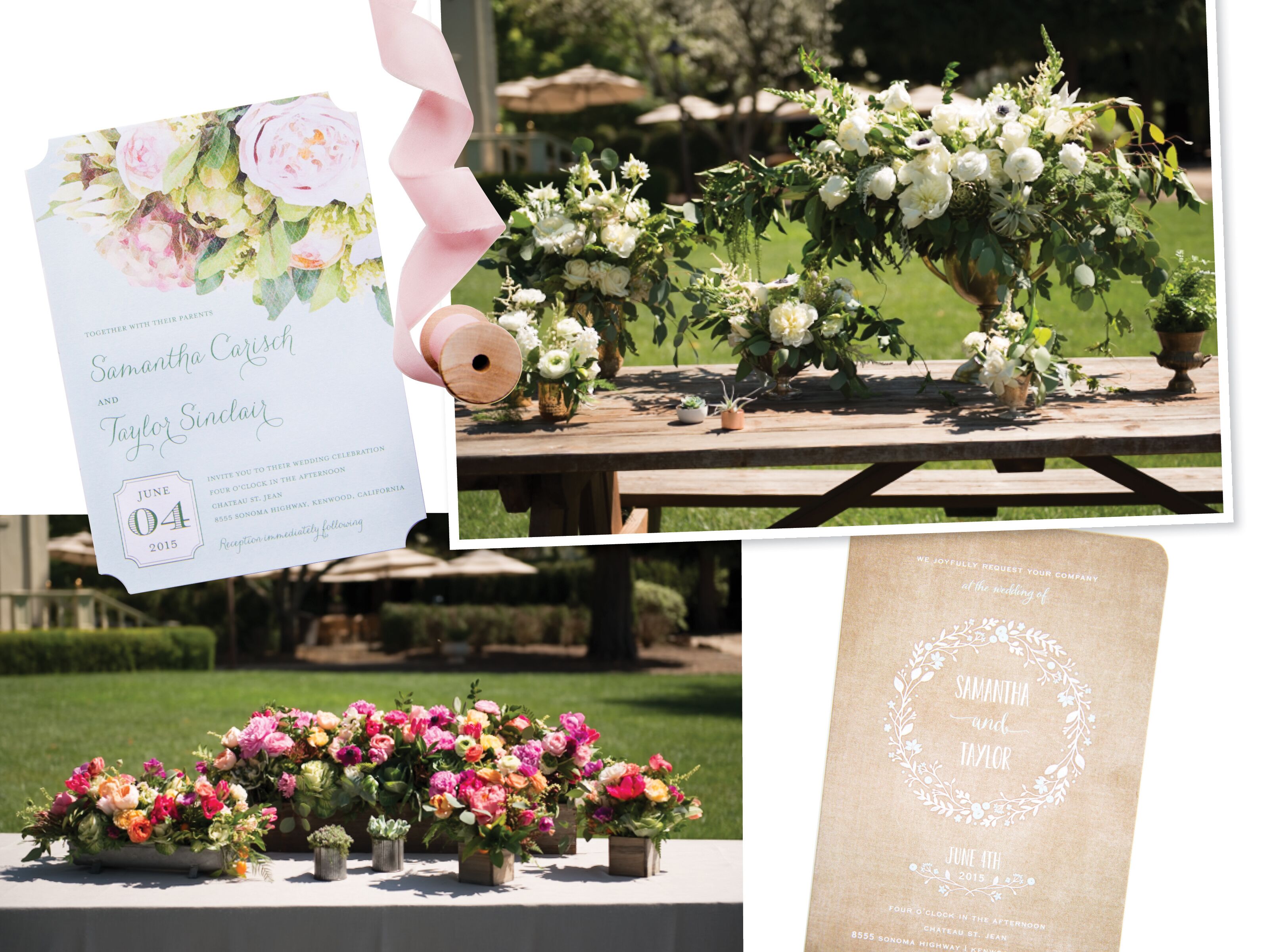 Vote For The Knot Dream Wedding Flowers and Stationery!