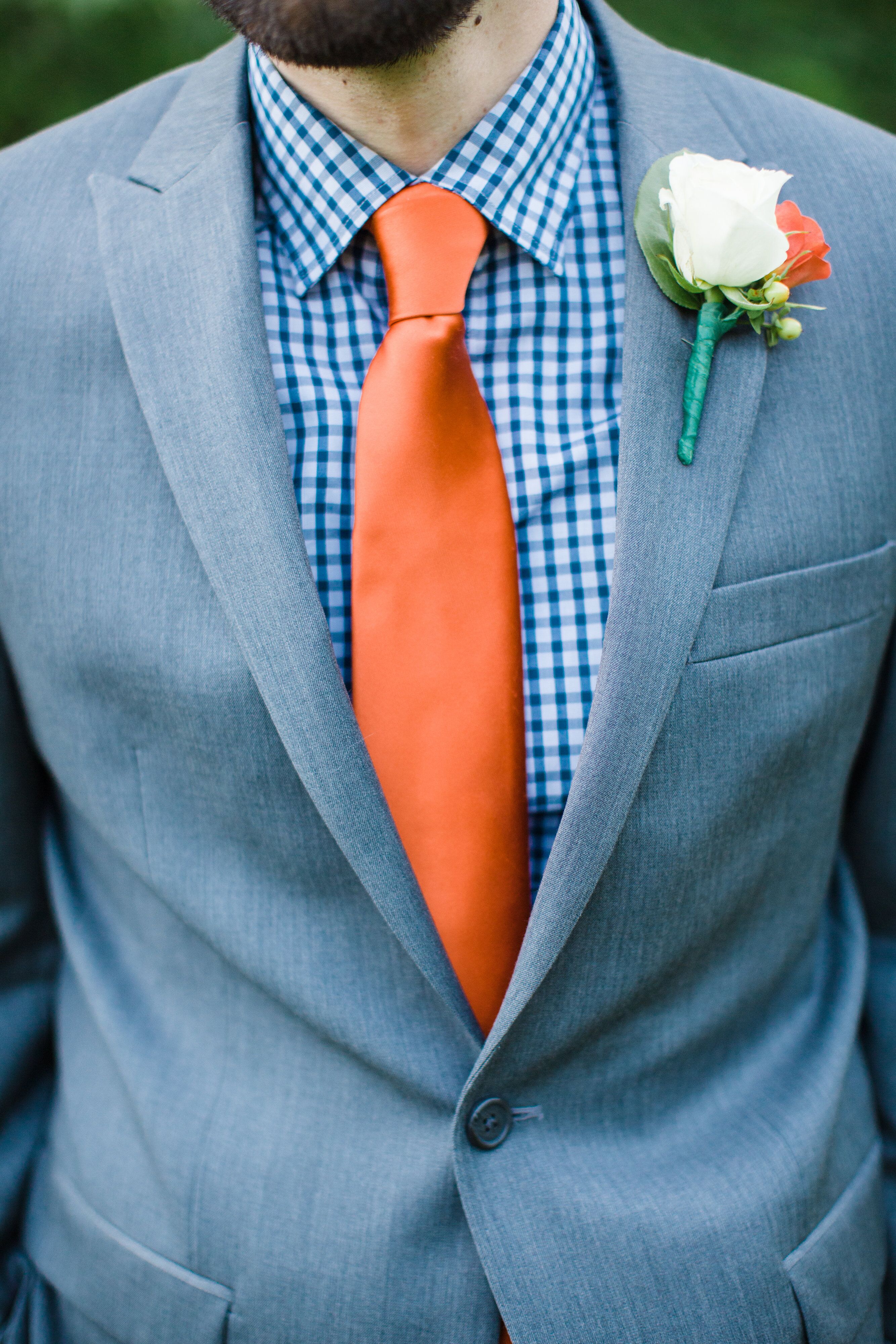 Blue-and-Orange Attire