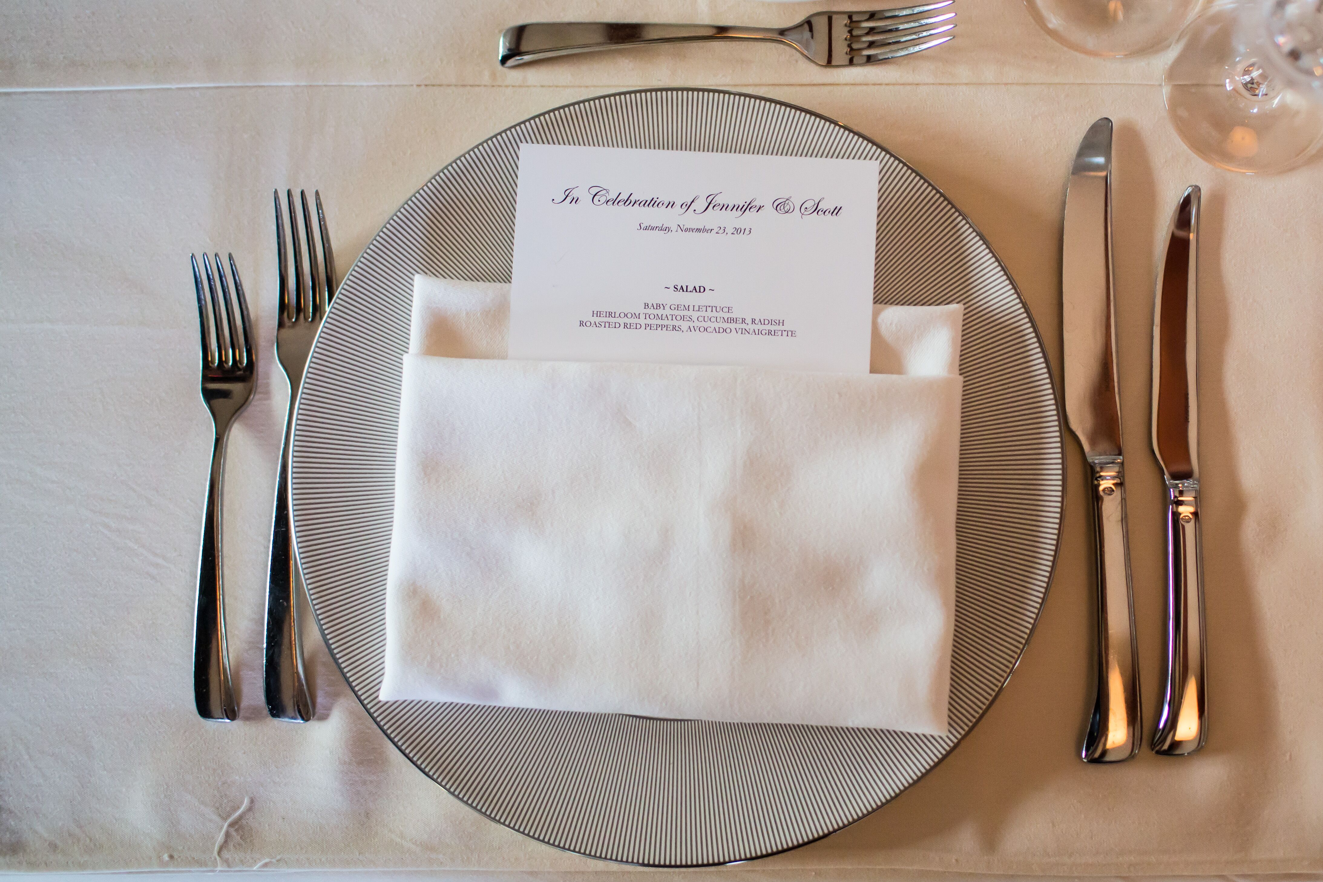 Simple, Elegant Black-and-White Menu Cards