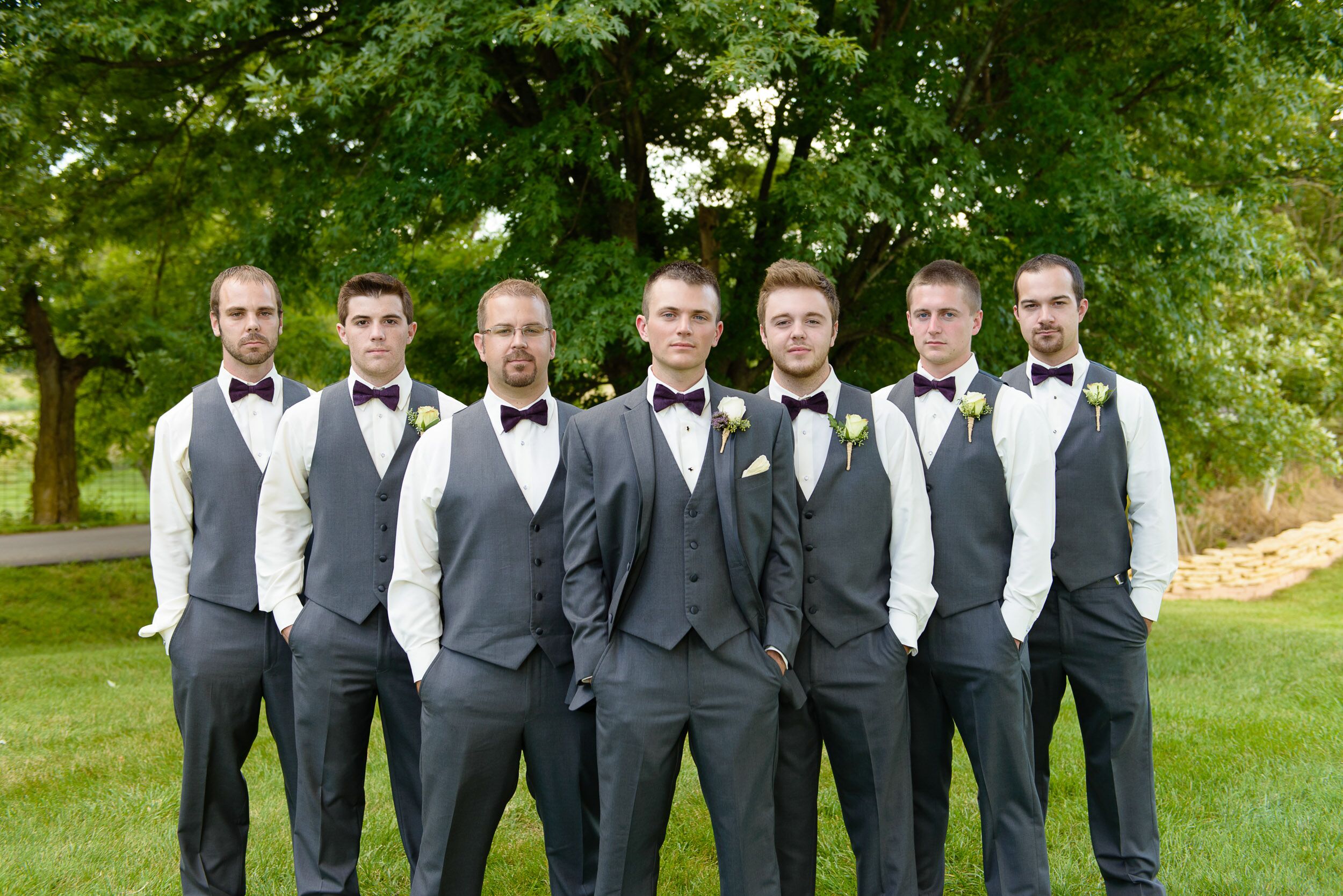 Dark 2024 grey groomsmen