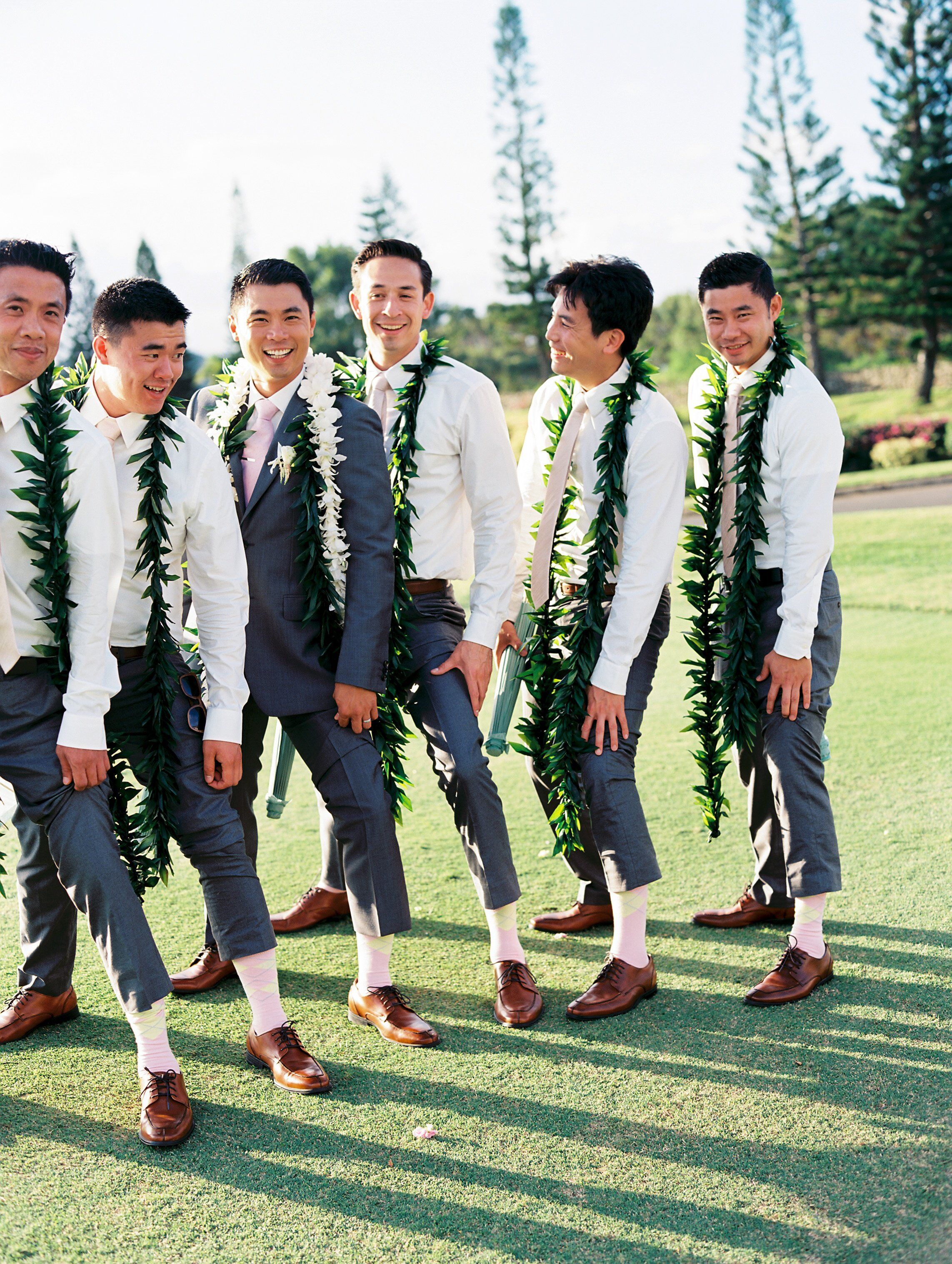 hawaiian groomsmen attire