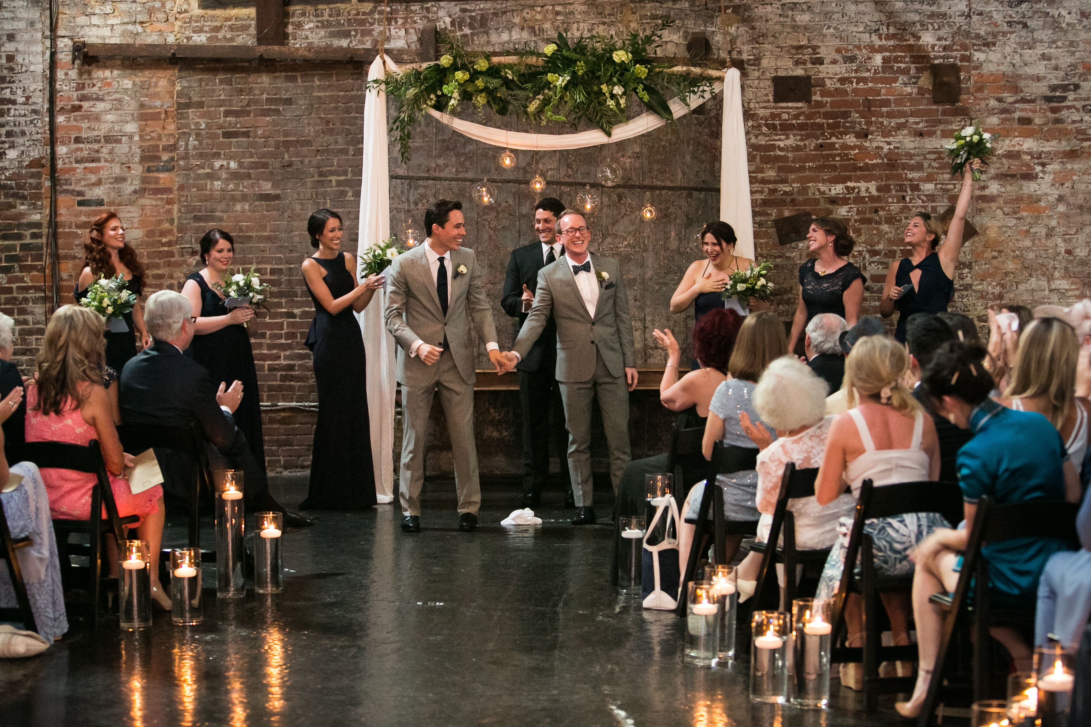 Modern Floating Candle Aisle Markers