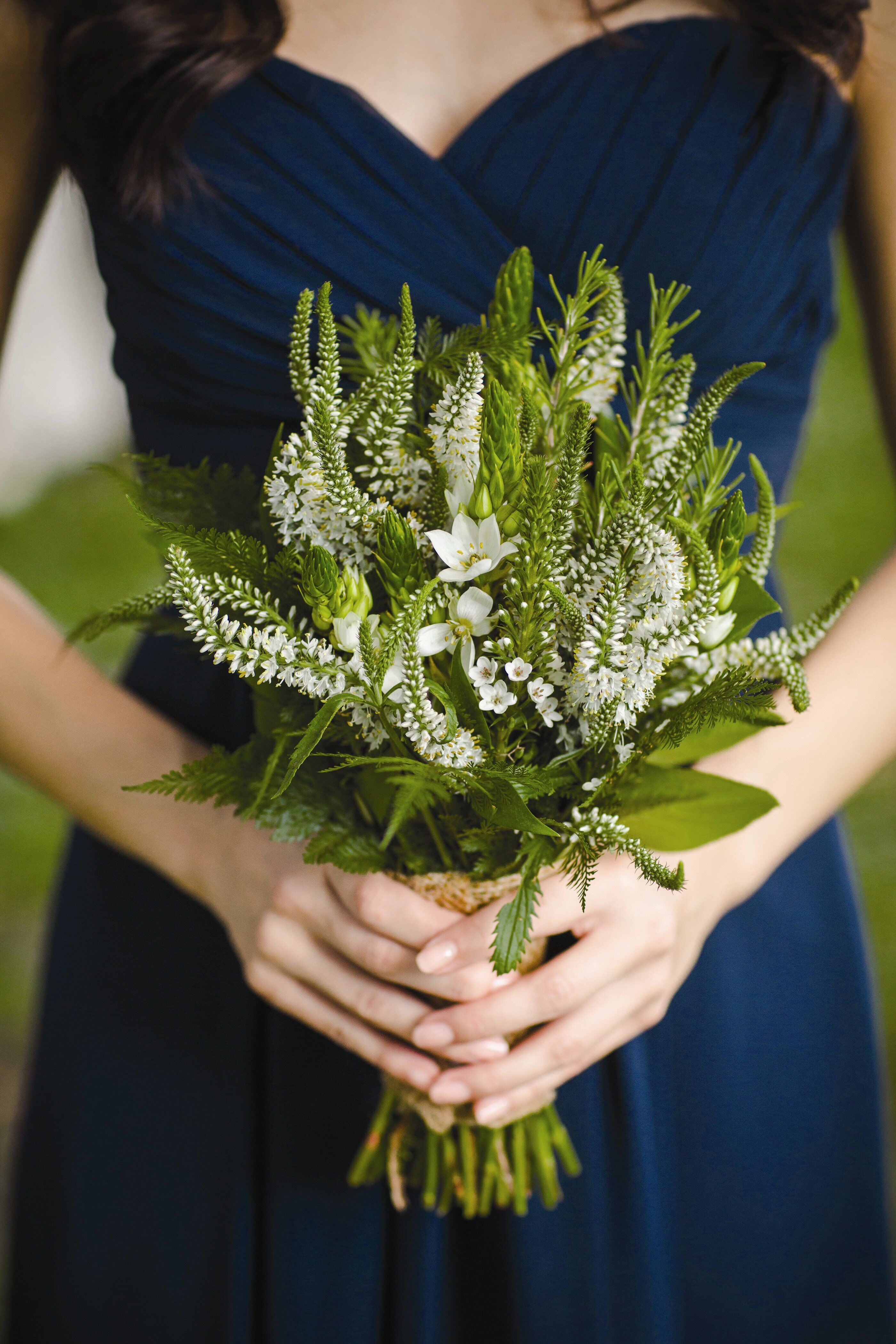 Green Bridesmaid Bouquets