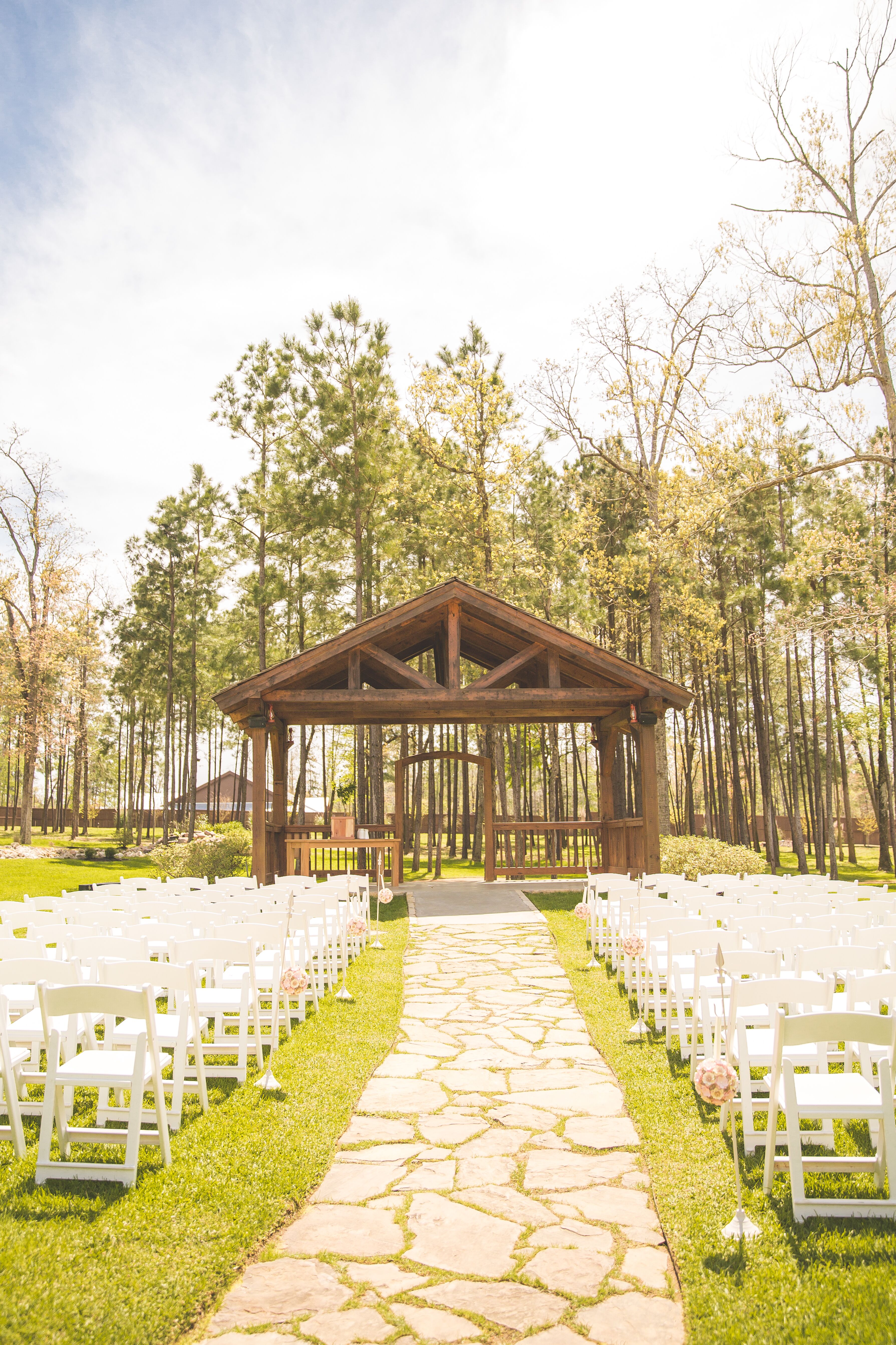 Outdoor Ceremony Gazebo at Amber Springs in Montgomery, Texas