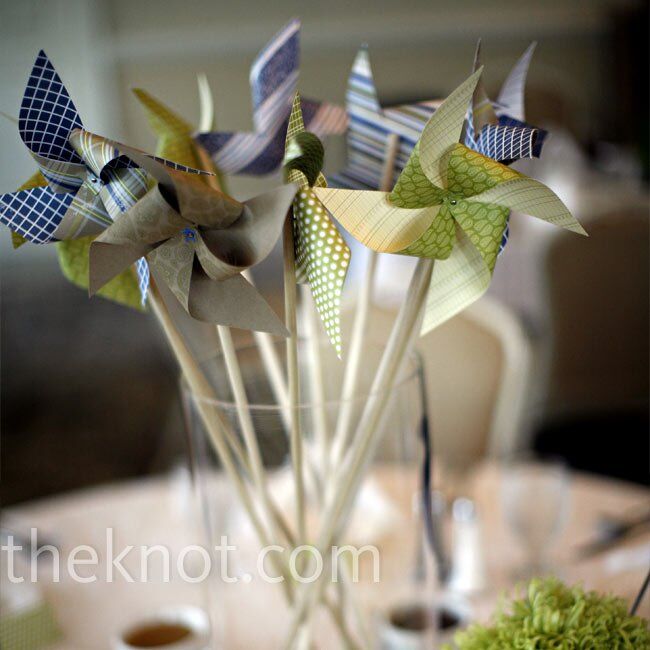 Diy Pinwheel Centerpieces