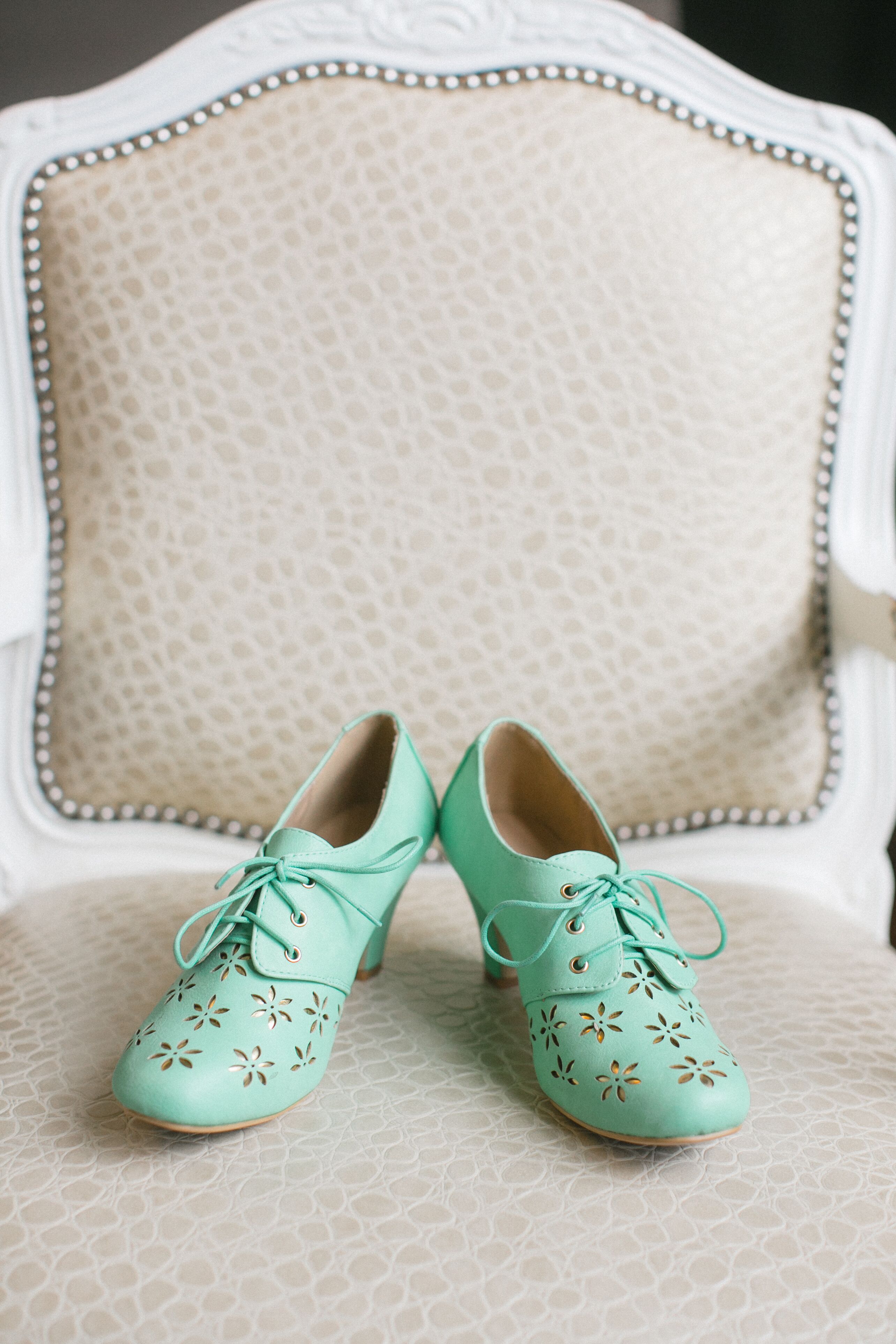 Mint Green Bridal Booties