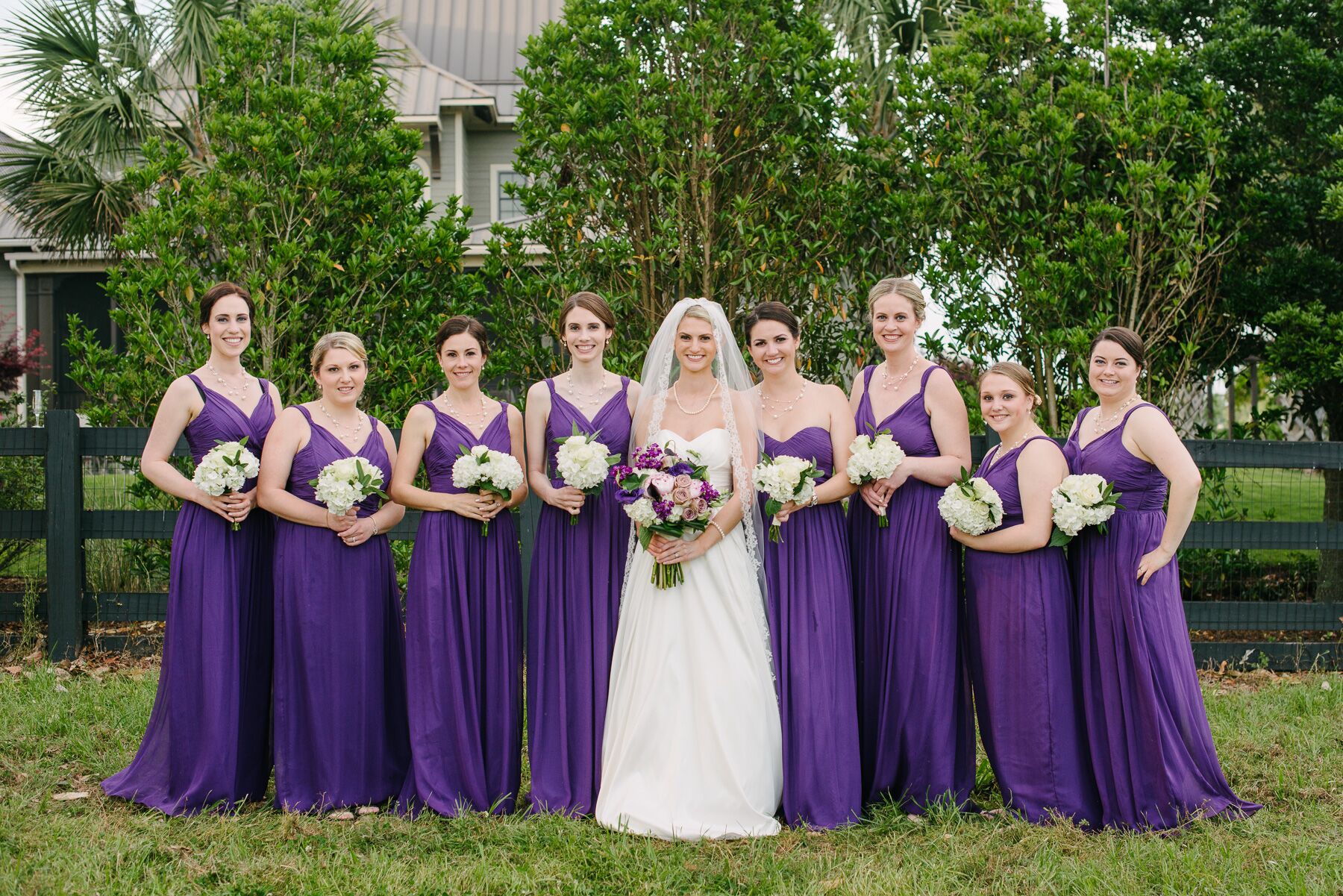 purple bridesmaid dress